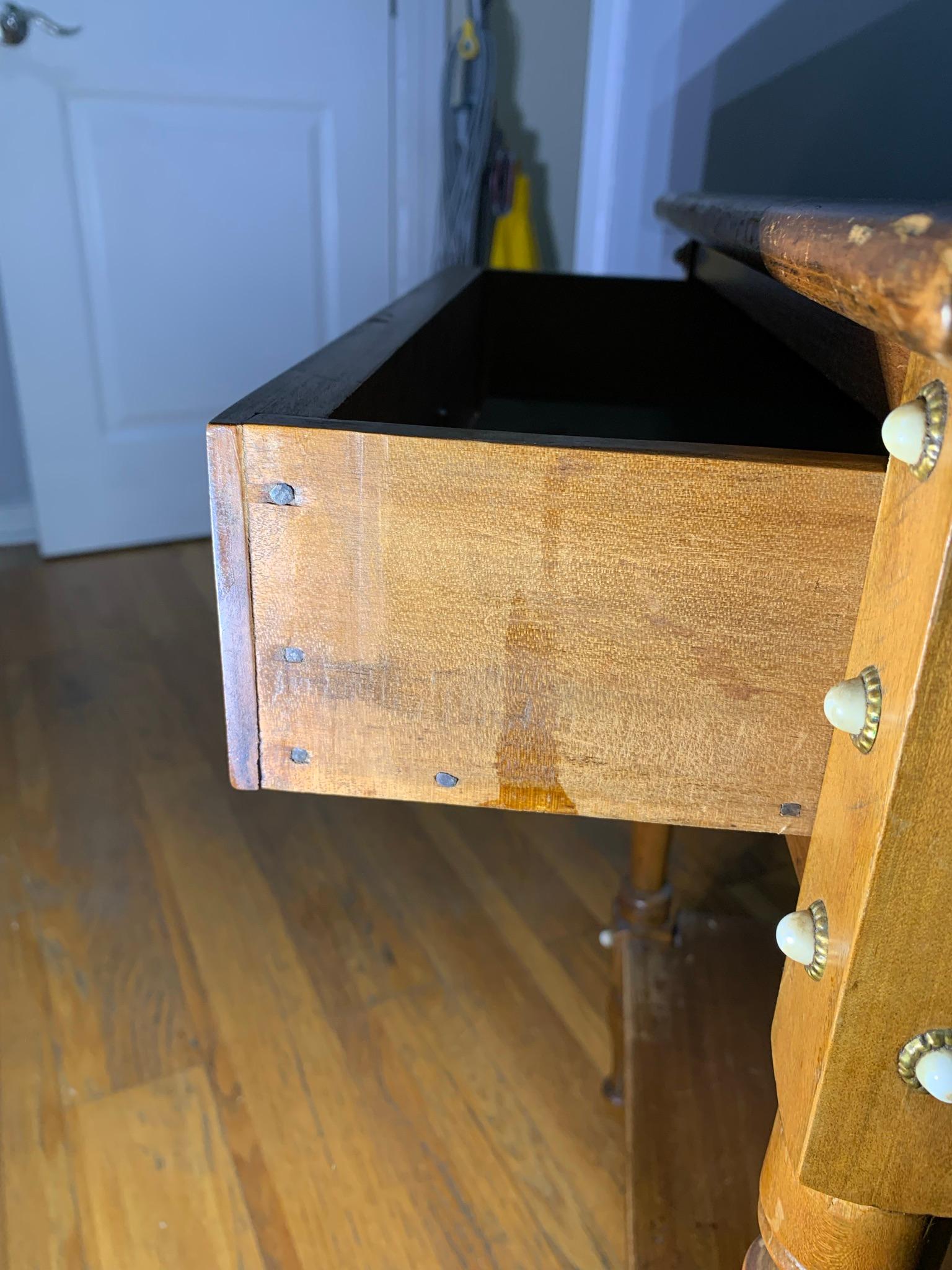 Antique Side Table and Antique Chair