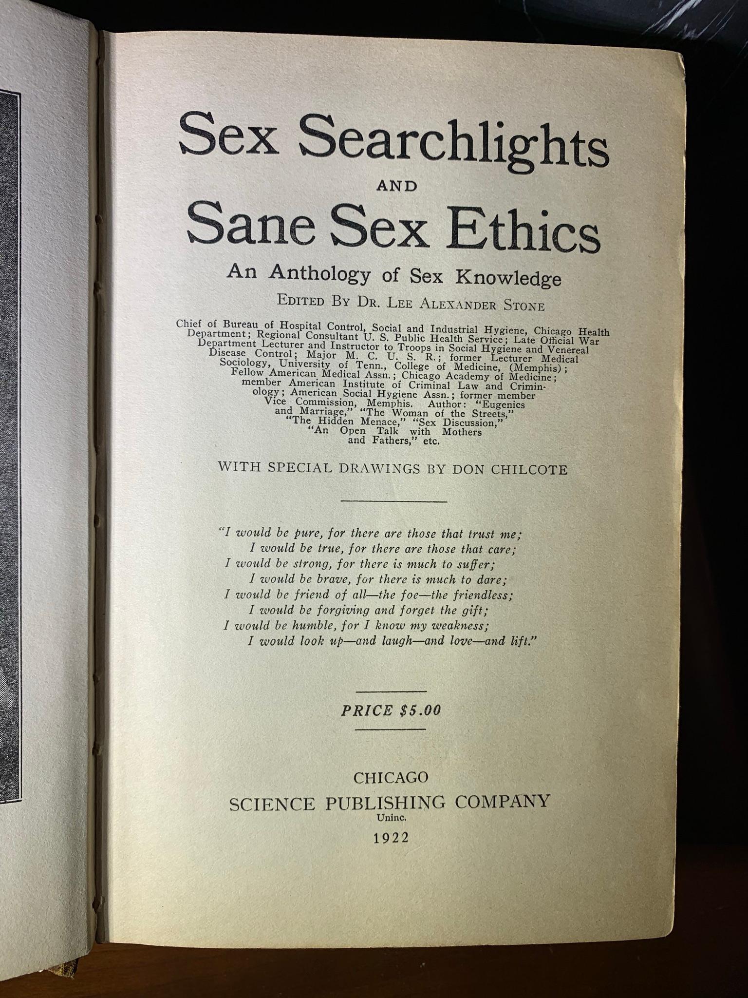 "Sex Searchlights and Same Sex Ethics" Book, Candle, Frames & More