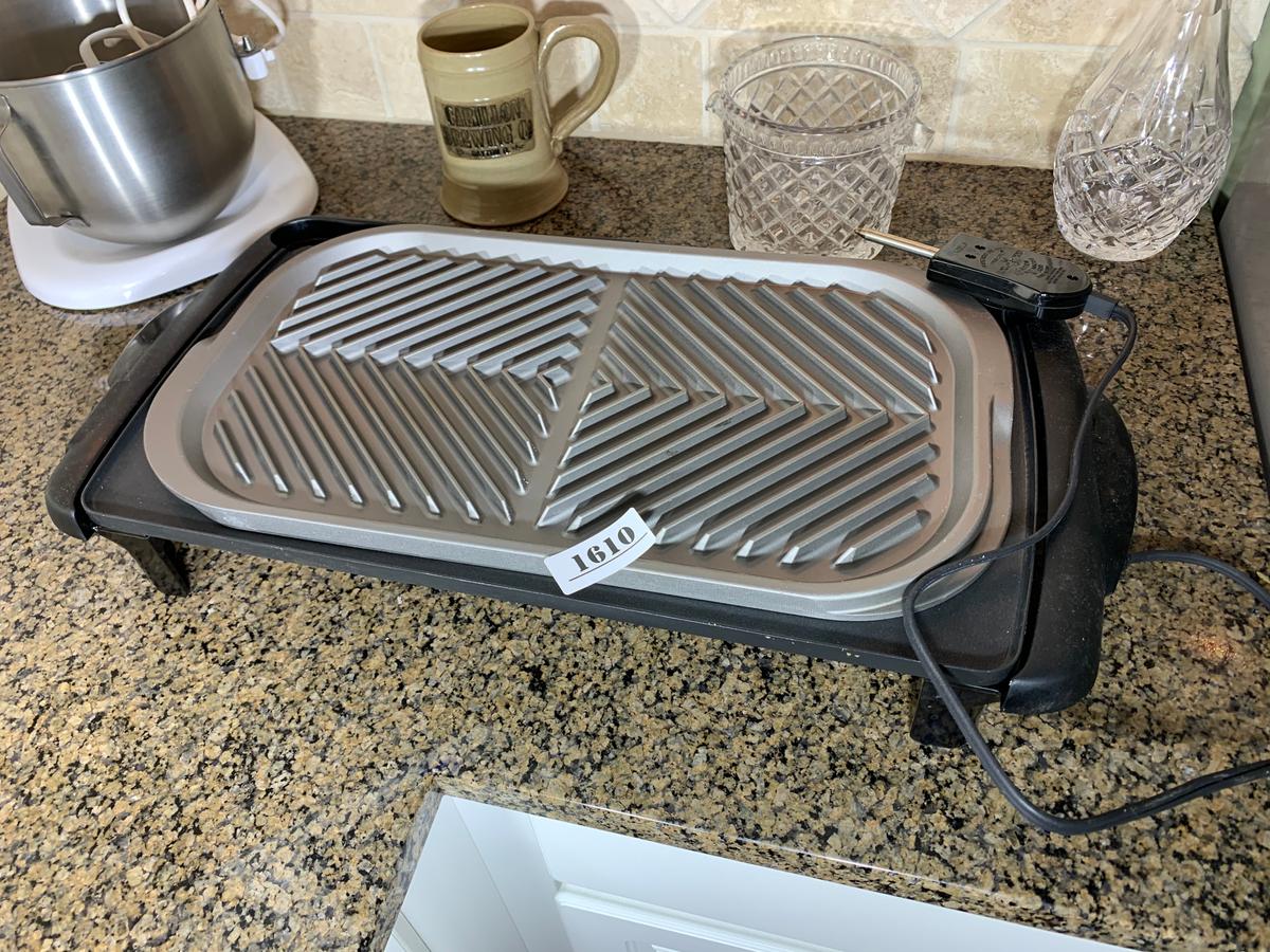 Electric Griddle + Cast Metal Gas Stove Topper