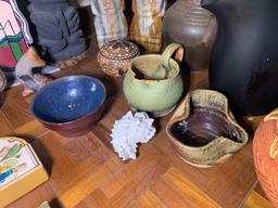 Great Stoneware Decorative Group, Coasters & More.  See Photos.