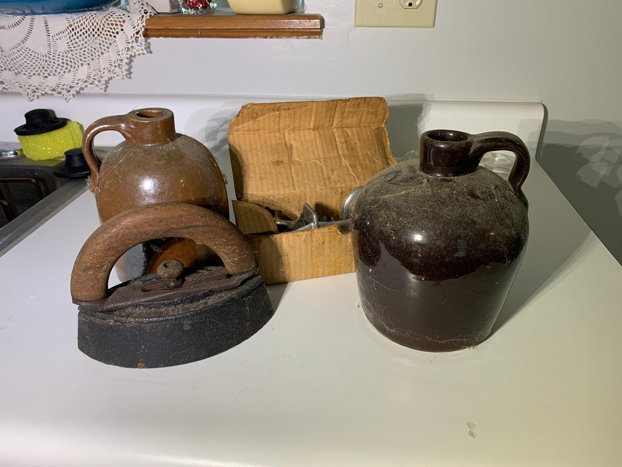 2 Stoneware Crocks