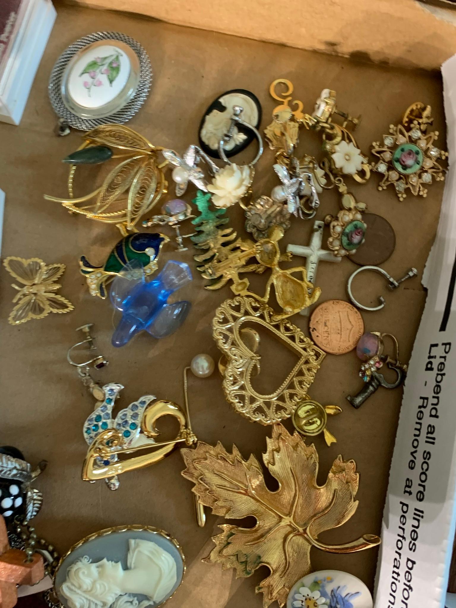 Great Group of  Costume Jewelry.  Including Some Italian.925 Silver