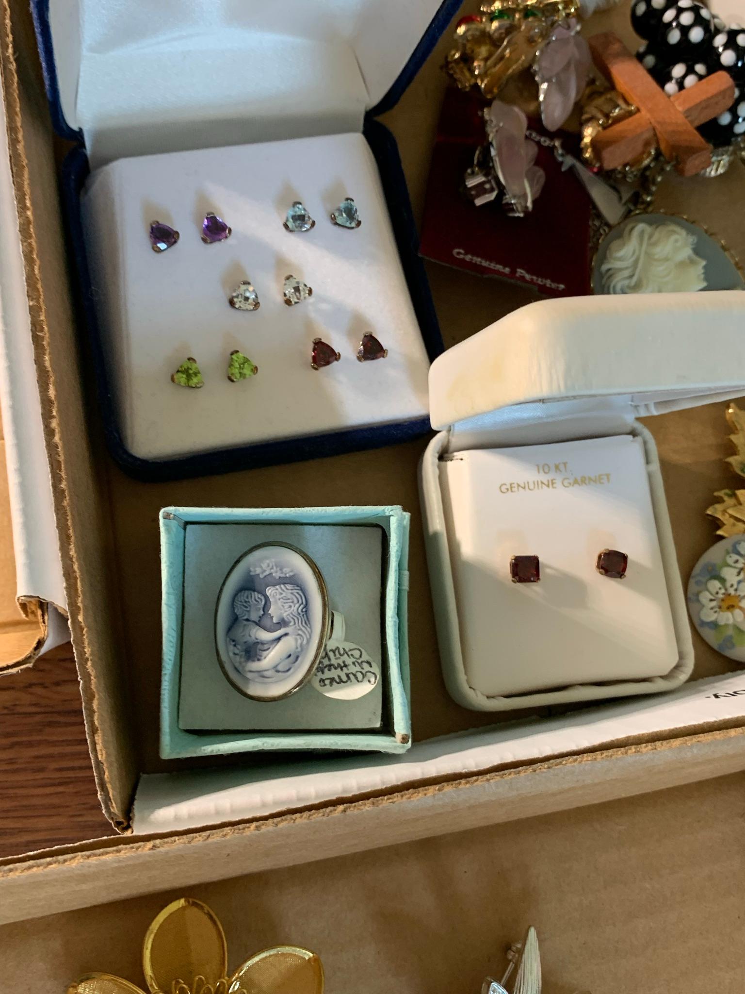 Great Group of  Costume Jewelry.  Including Some Italian.925 Silver