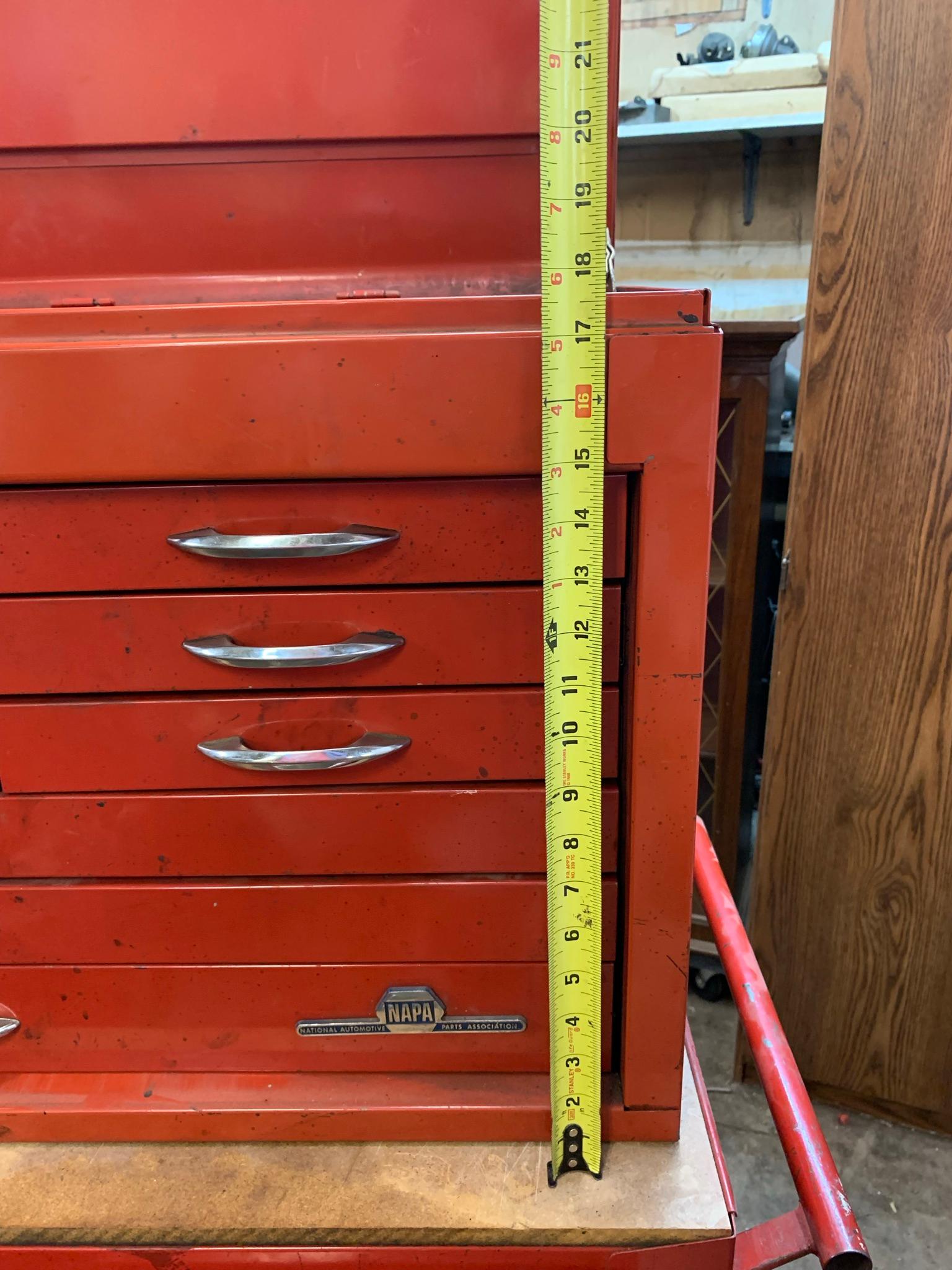 Napa Top Tool Box & Unknown Maker Bottom Box.  NO KEYS