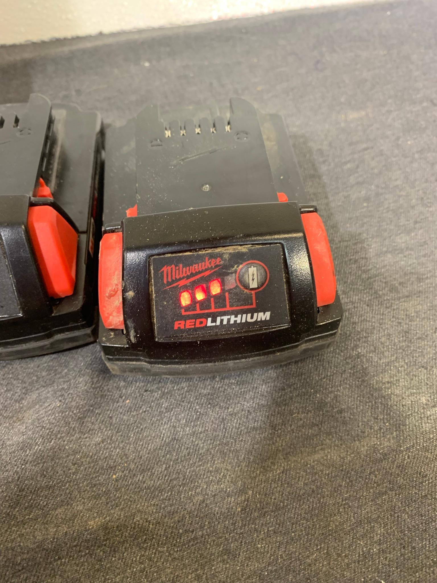 Milwaukee M12 & M18 Charger with 2 M18 Lithium Batteries