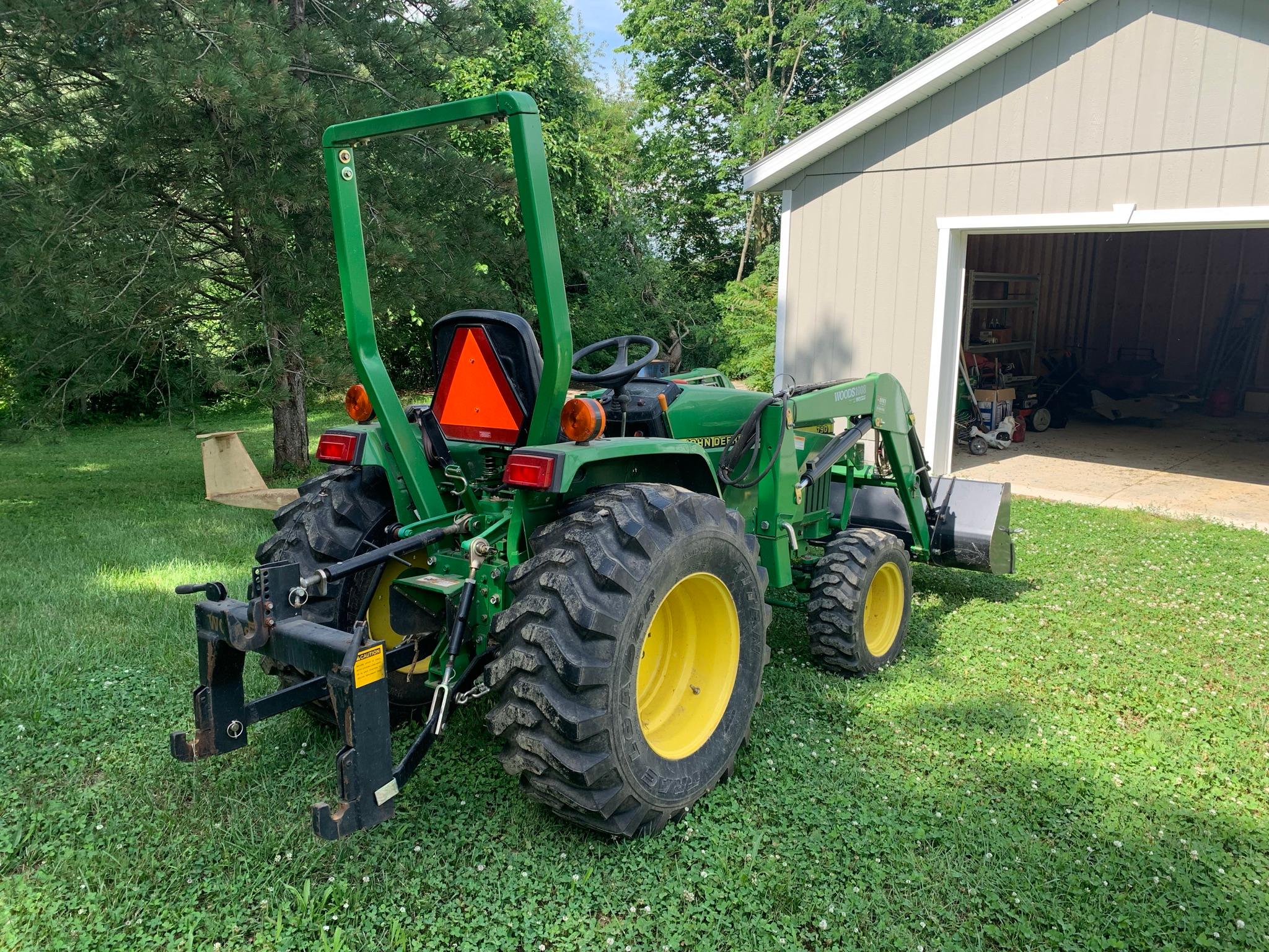 John Deere Model 790 Tractor w/191 Hours Front End Loader Quick Connect