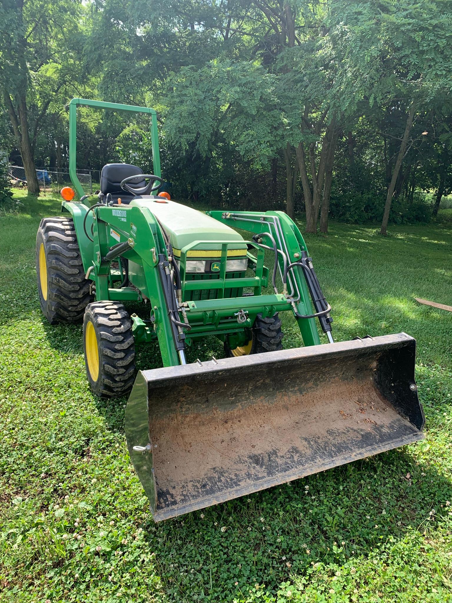 John Deere Model 790 Tractor w/191 Hours Front End Loader Quick Connect