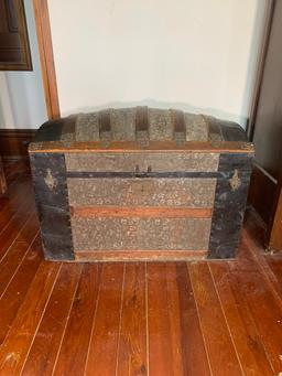 Stamped Tin Trunk