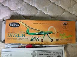 Guillow's Vintage Build by Number Flying Model Kit "Javelin"