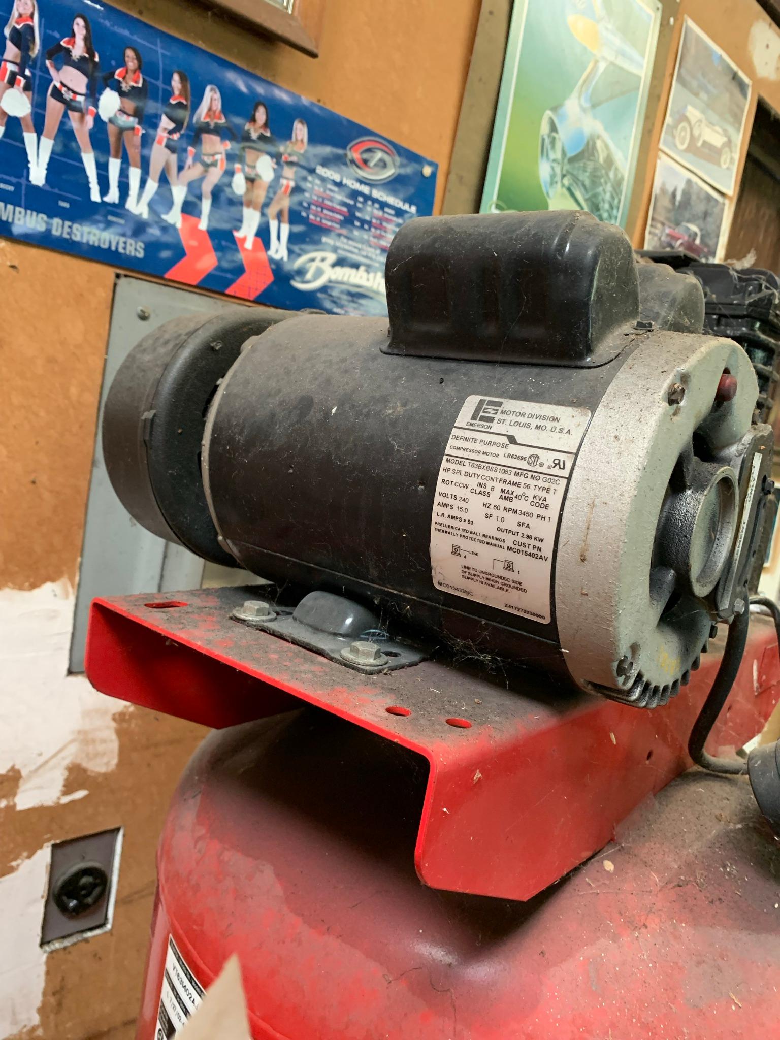 Husky 60 Gallon Air Compressor. 7HP.  In Working Order.