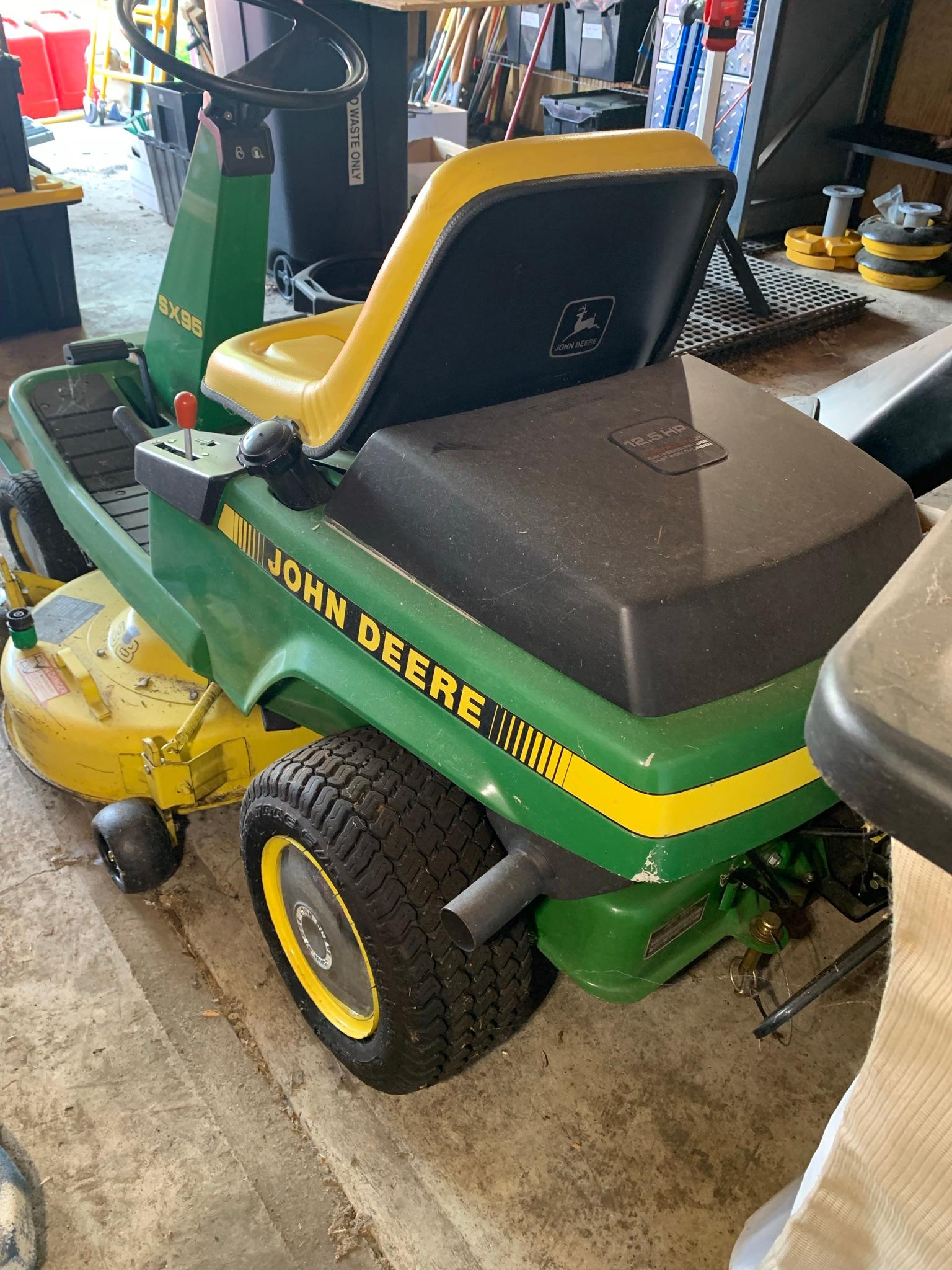 John Deere SX95 Riding Mower.