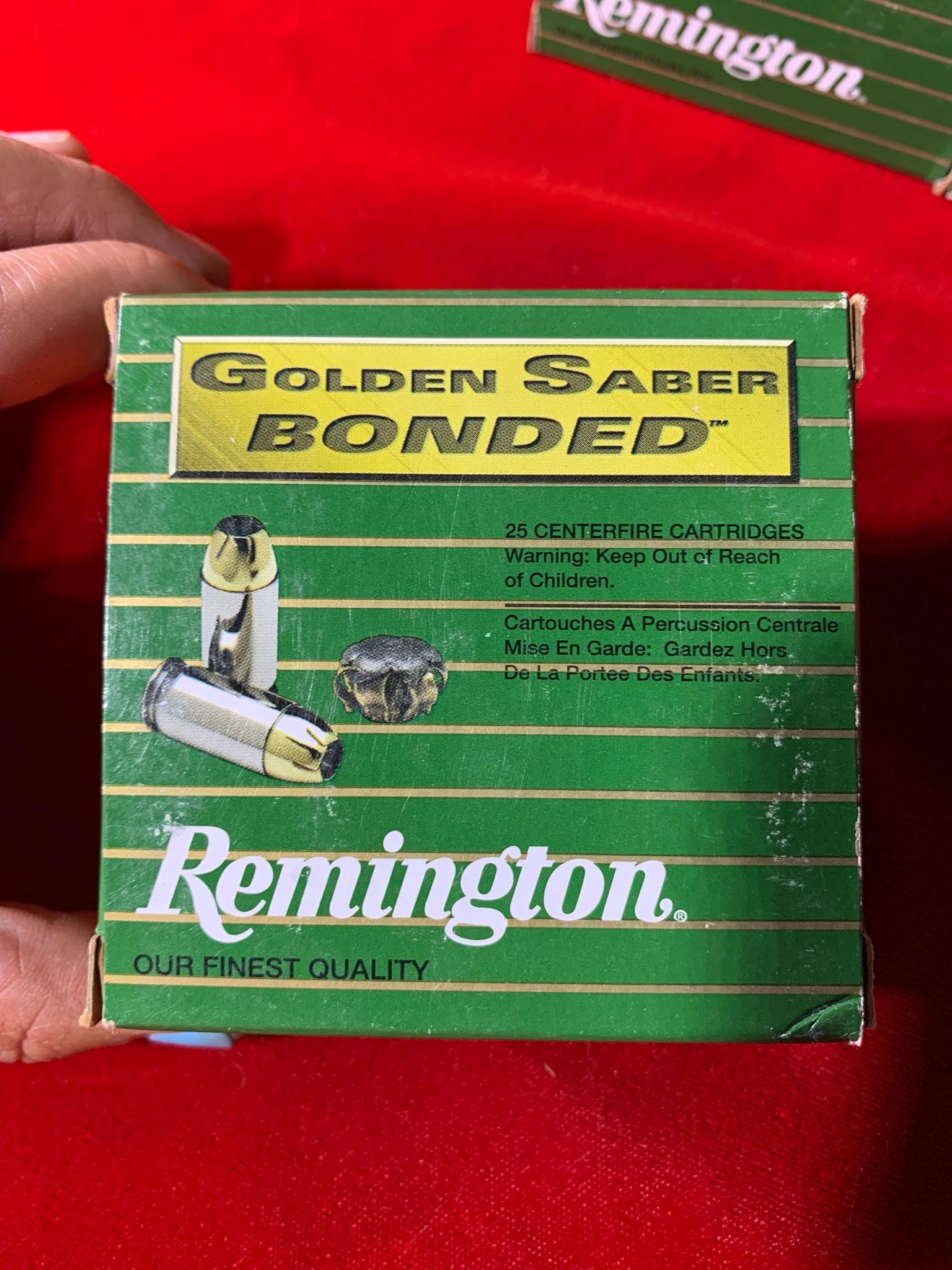 3 Boxes of Remington Golden Saber Bonded 40 S&W 180 Grain Ammunition