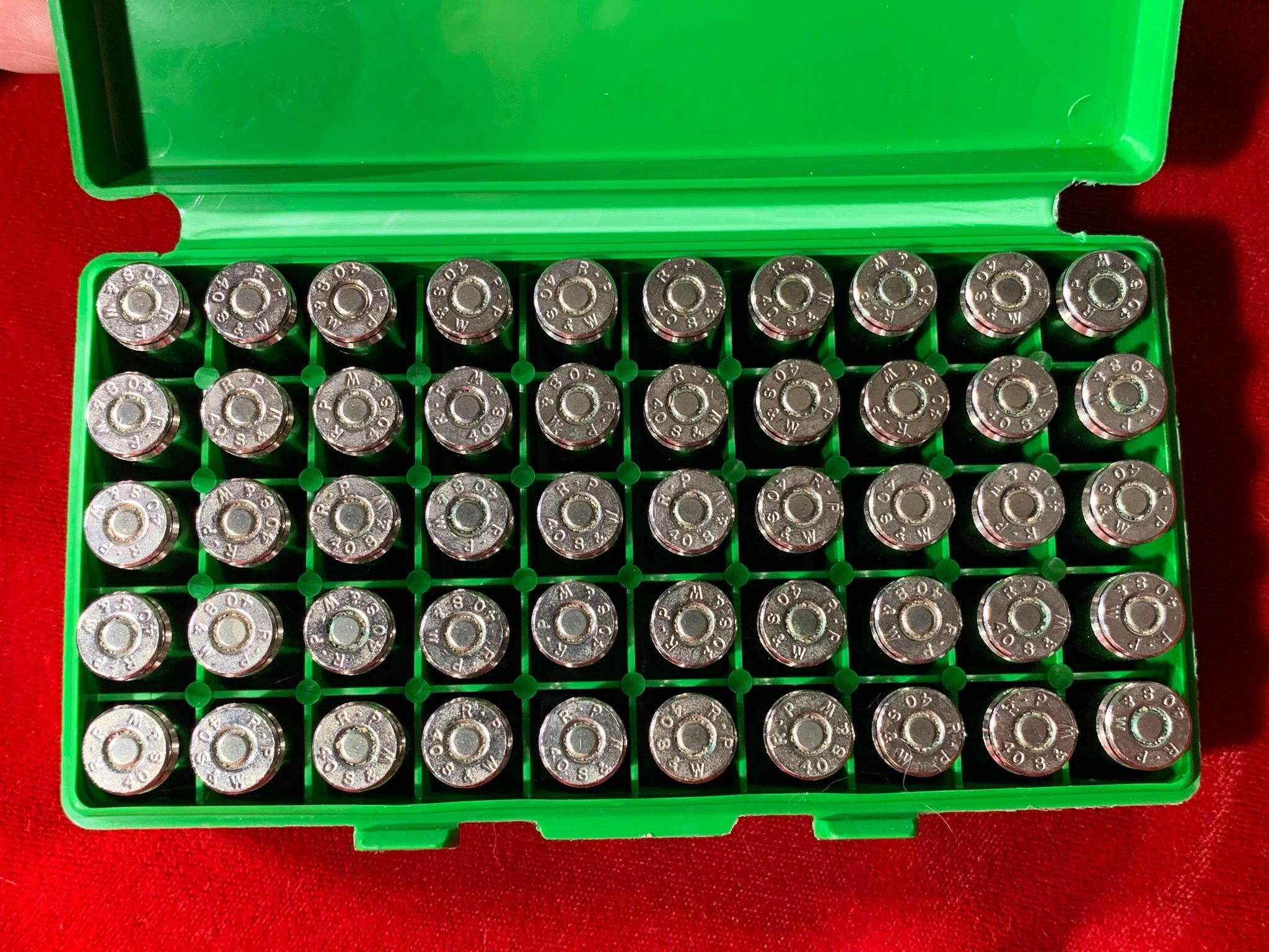 6 Boxes .40 Caliber S&W 170 Grain Ammunition
