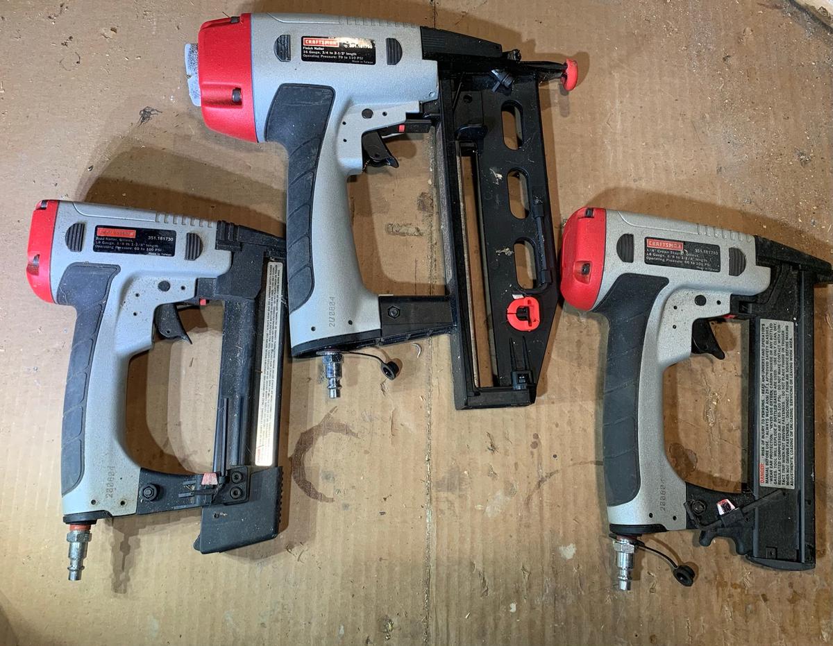 3 Craftsman Nailers / Staplers.  See Photos for Models