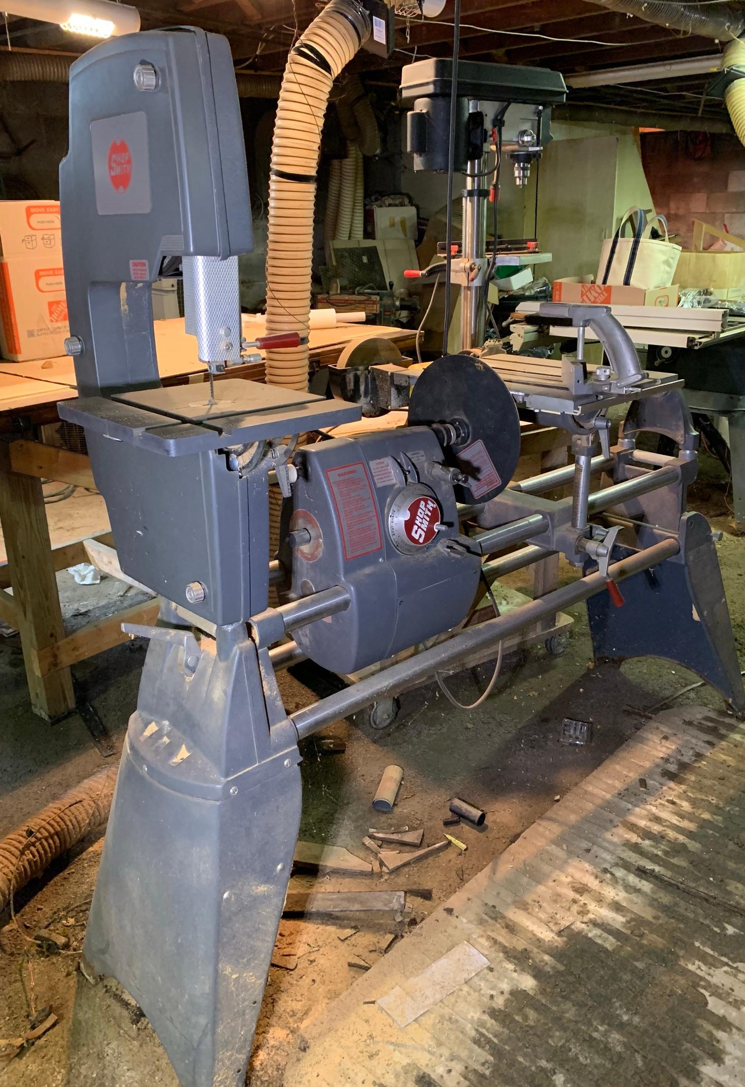 Shopsmith Mark 5 with Tons of Accessories - Bandsaw, Circular Saw.  See Photos