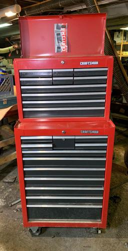 Craftsman 2 Tiered Tool Box.  No Key