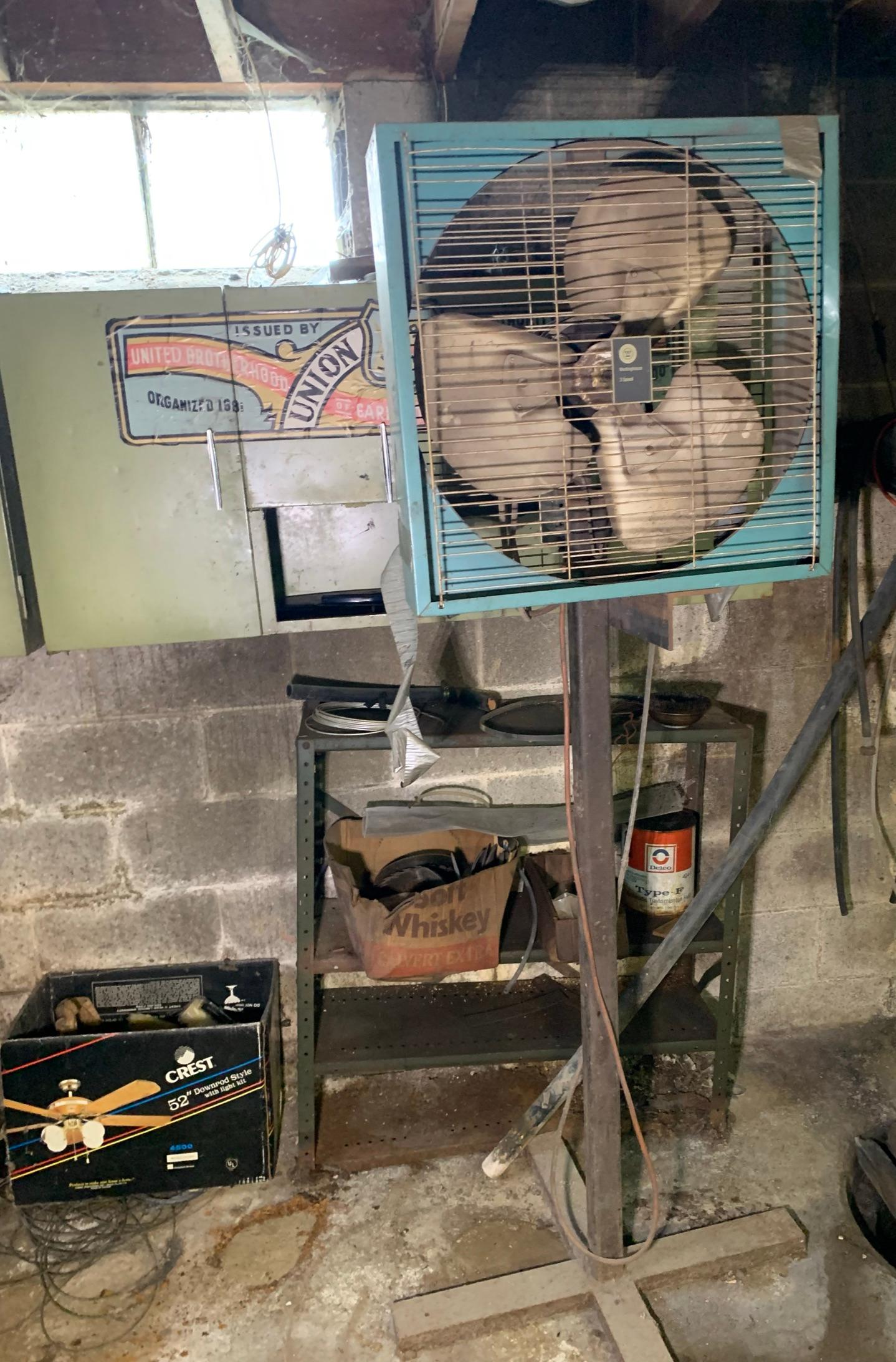 Clean out - Great Old Tool Chest - Shop Fan, Tool Boxes, Sprayers, Hardware & More.