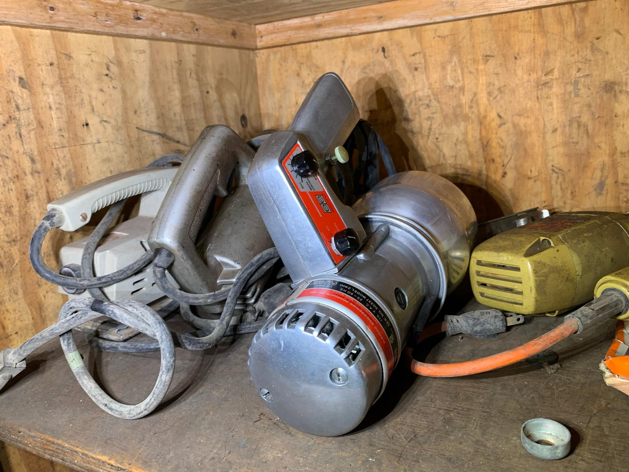 Clean out - Great Old Tool Chest - Shop Fan, Tool Boxes, Sprayers, Hardware & More.