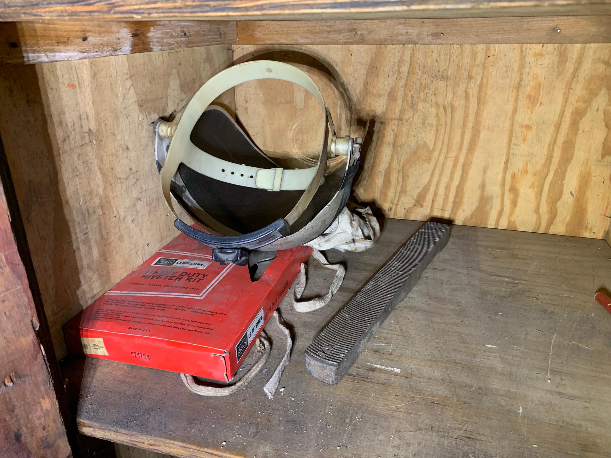 Clean out - Great Old Tool Chest - Shop Fan, Tool Boxes, Sprayers, Hardware & More.