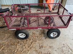 Garden Cart with Pneumatic Wheels