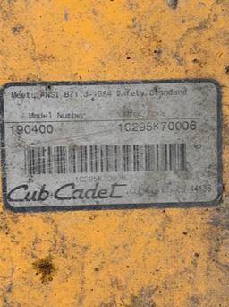 Cub Cadet Gas Powered Tiller Model 190400  Powered By Briggs & Stratton 1450
