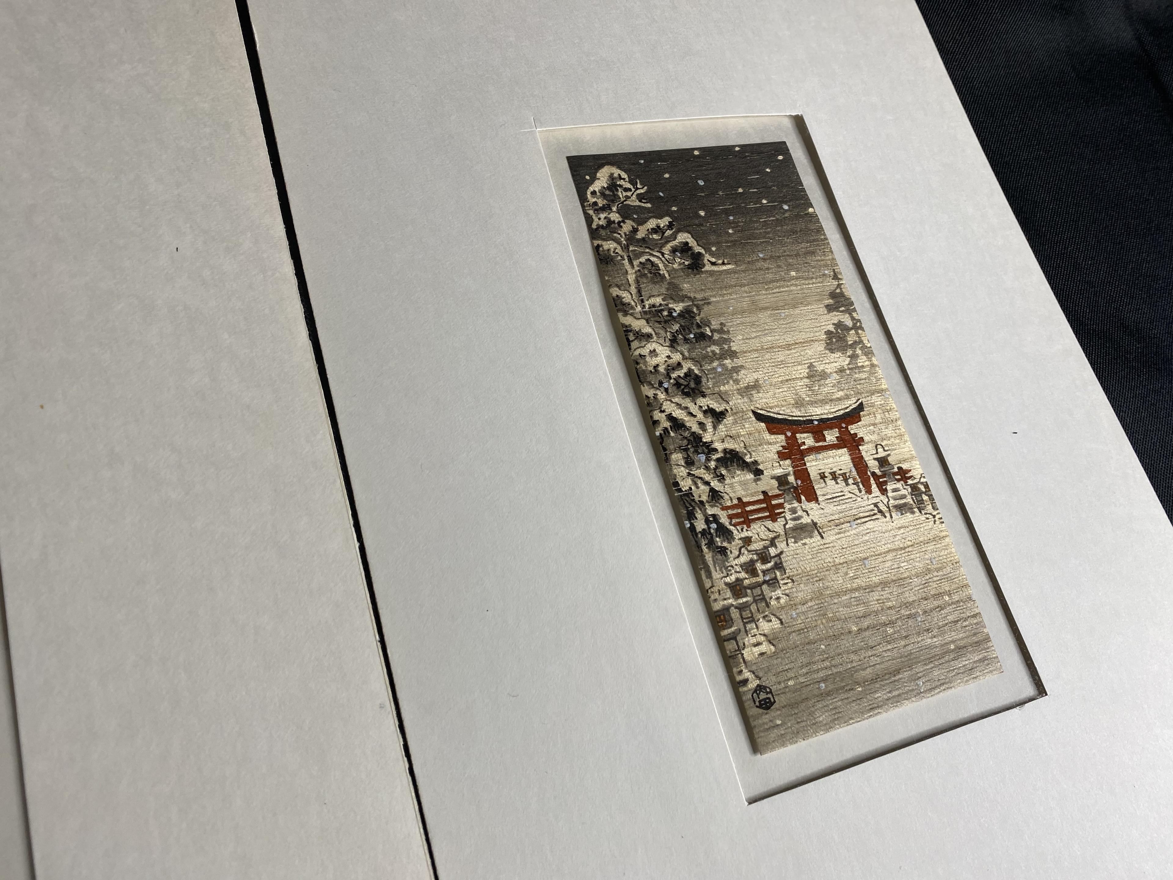 2 Japanese Woodblock Prints by Benji Asada