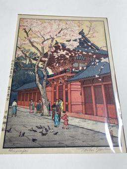 Group of 3 Antique Japanese Woodblock Prints by Toshi Yoshida