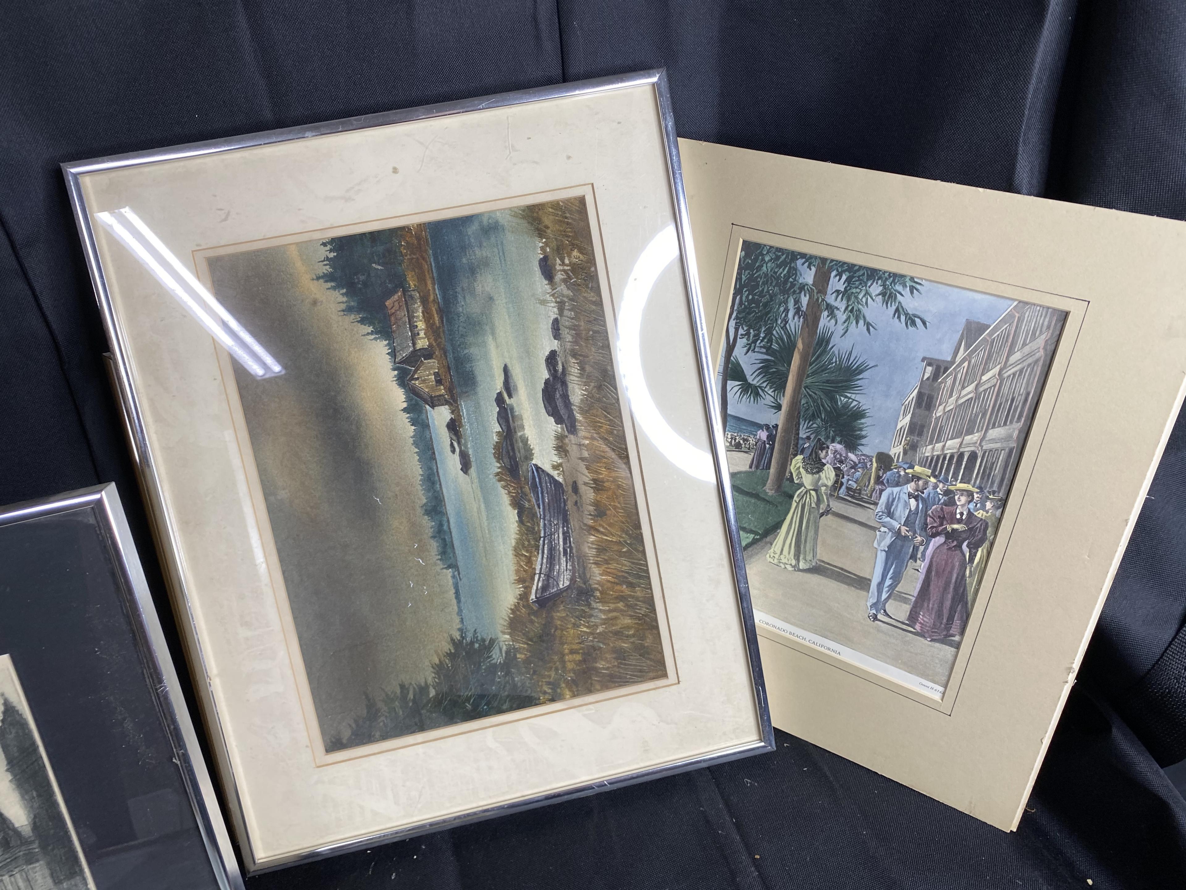 Large lot of framed art