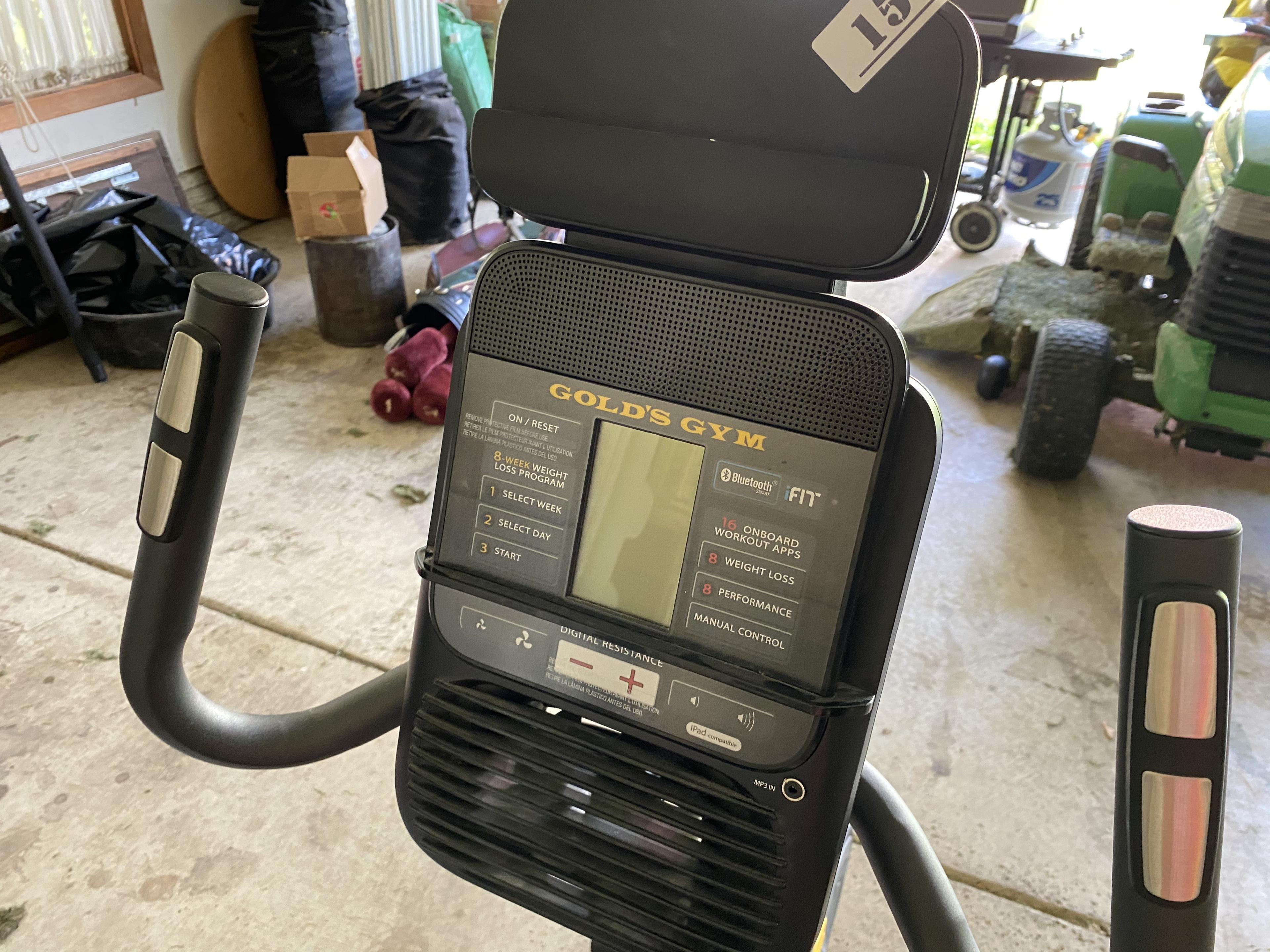 Gold's Gym recumbent exercise Bicycle