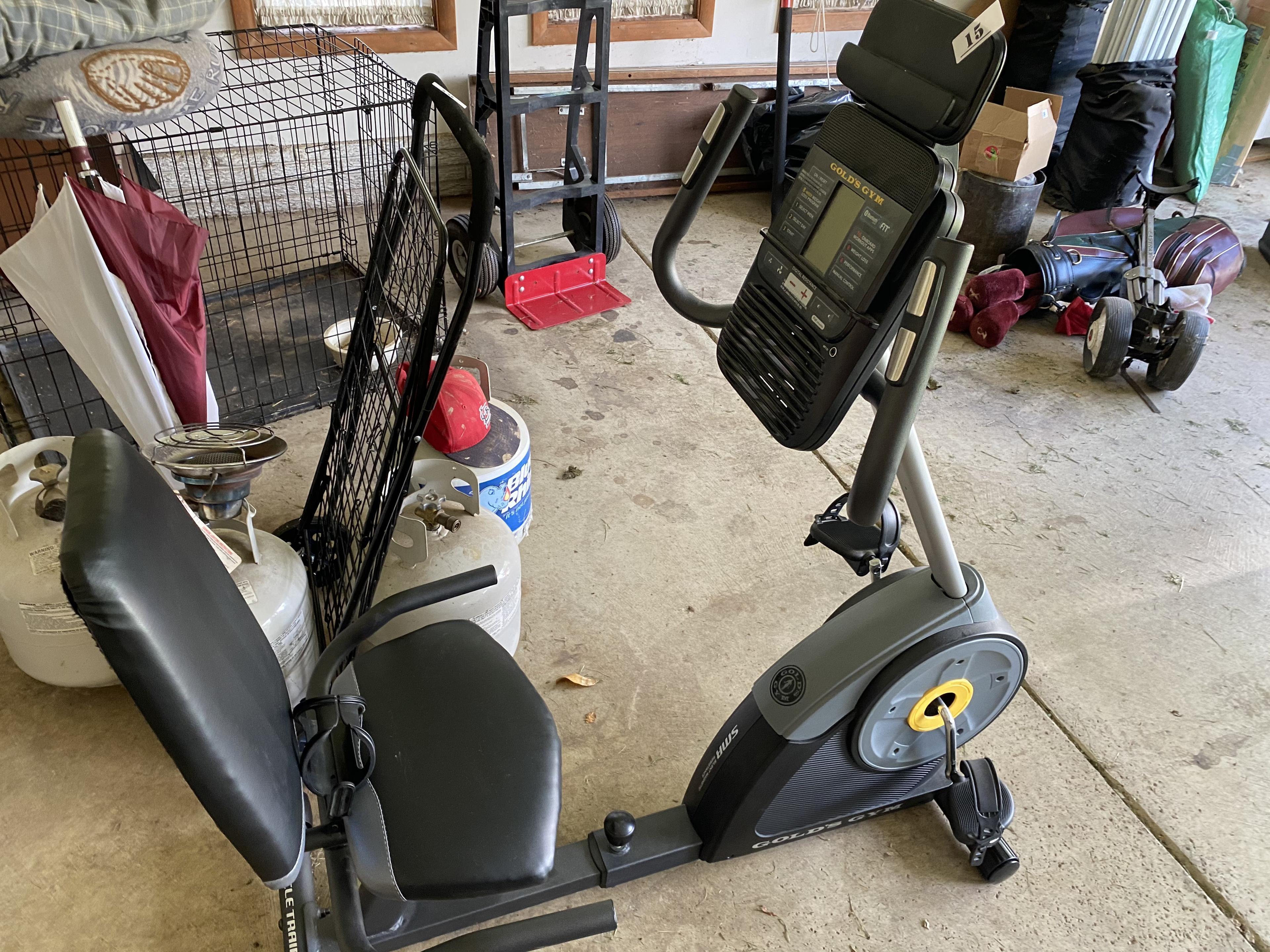 Gold's Gym recumbent exercise Bicycle