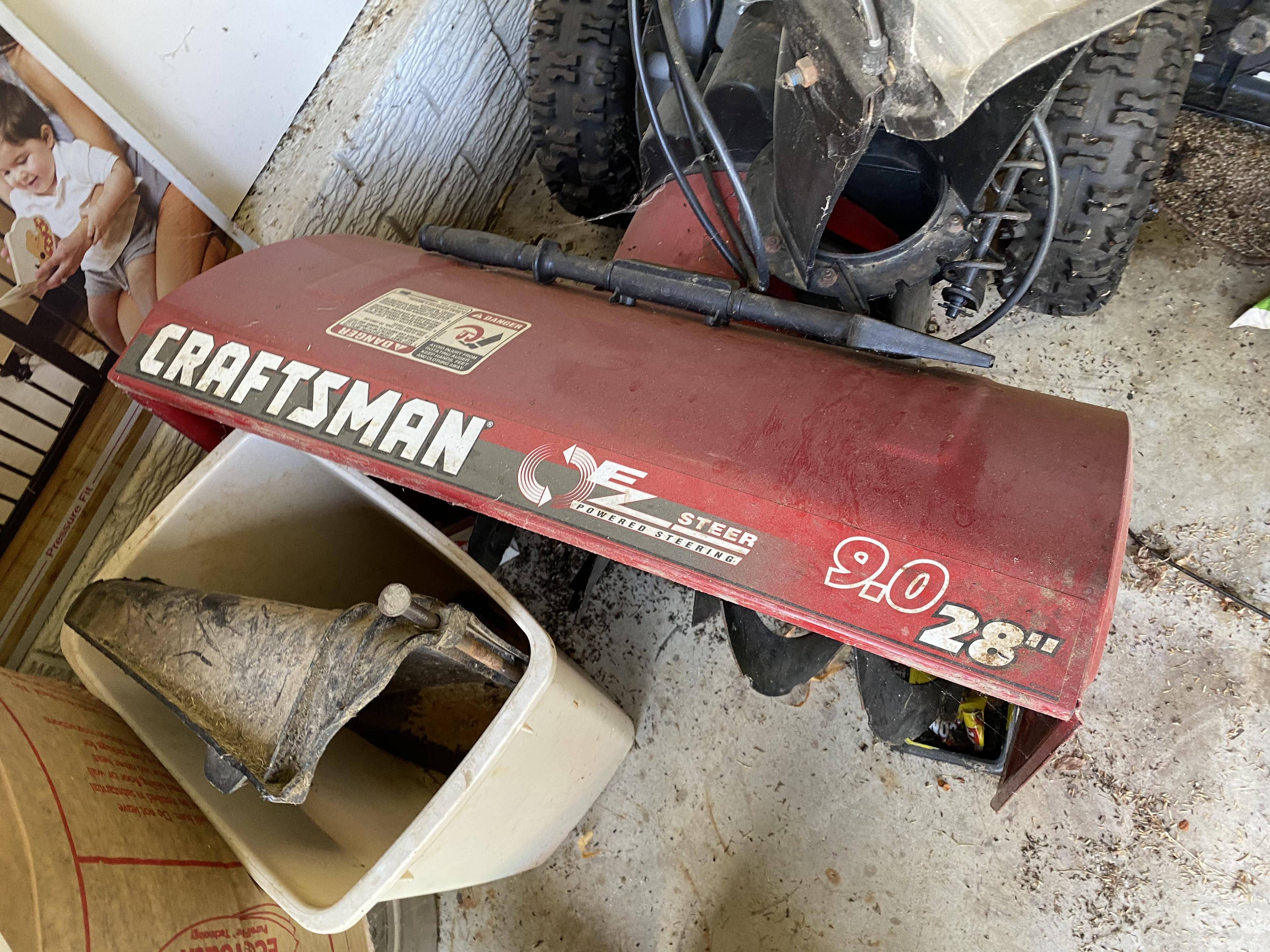 Craftsman 9 hp 28" snowblower