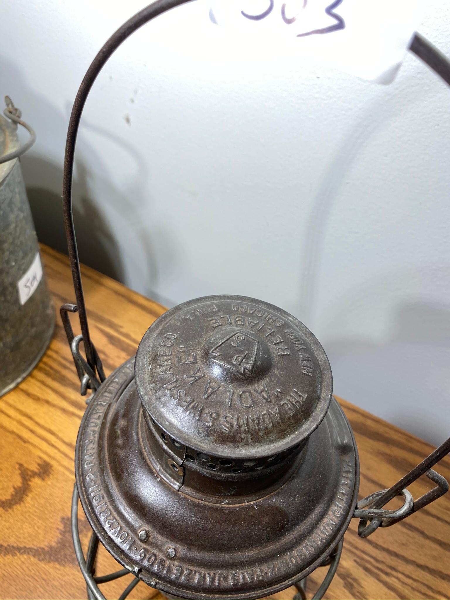 Antique Adlake Pennsylvania System PS Railroad Lantern