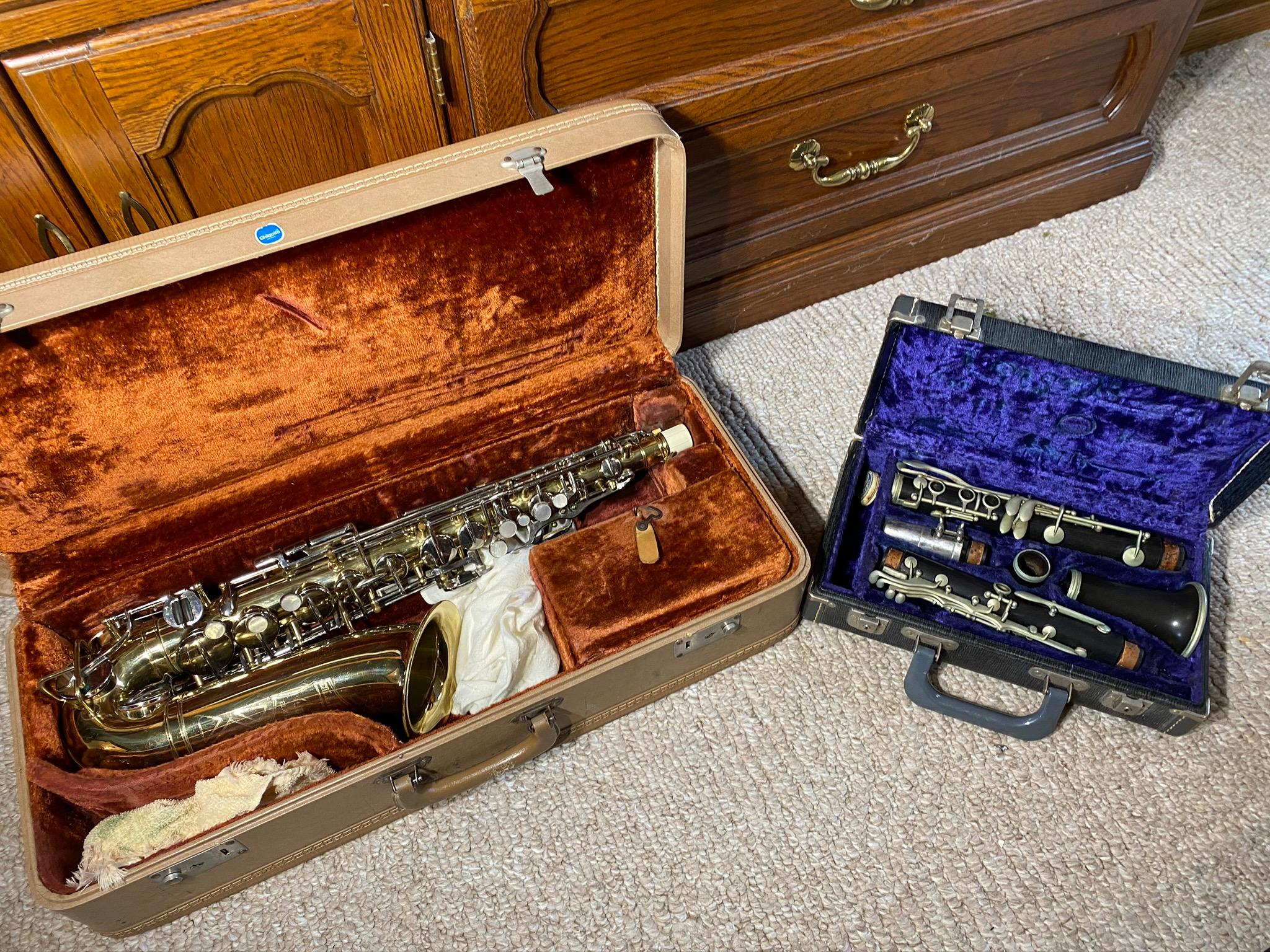 Vintage Kelton Alto Saxophone PLUS Clarinet