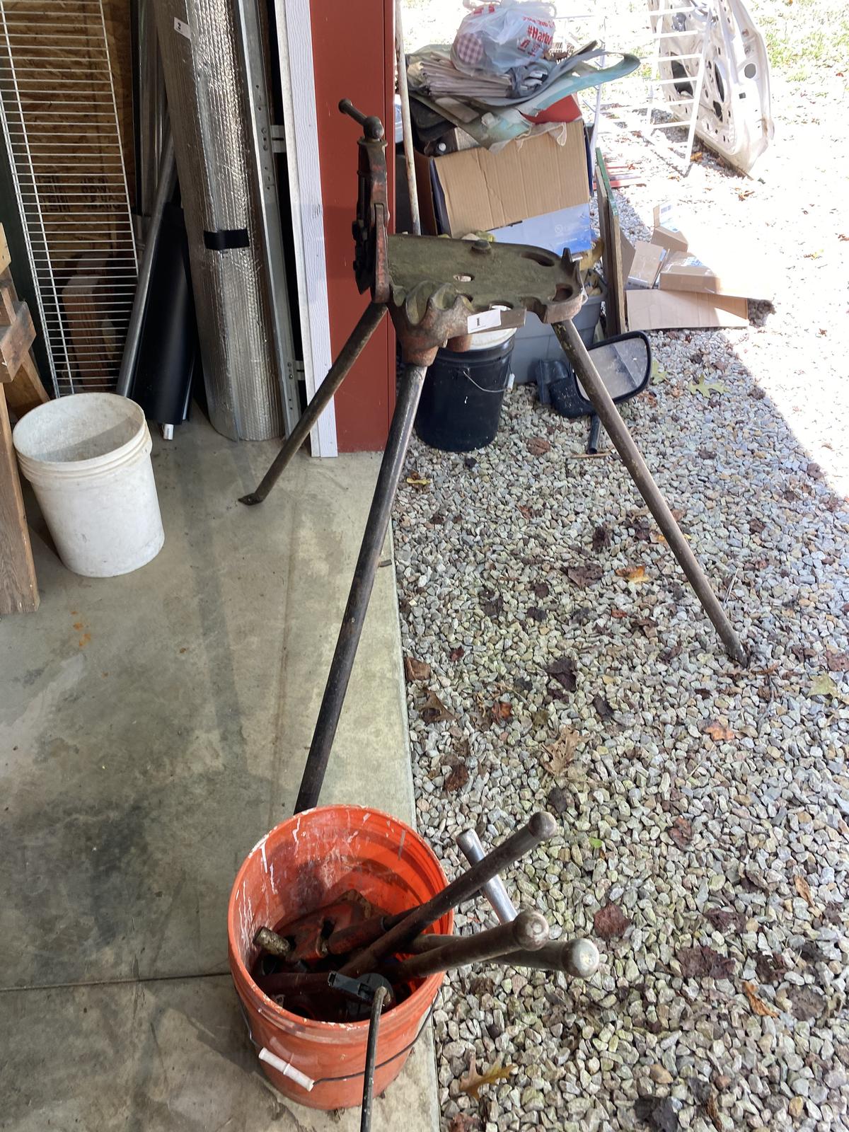 Older Ridgid Pipe Threading Machine