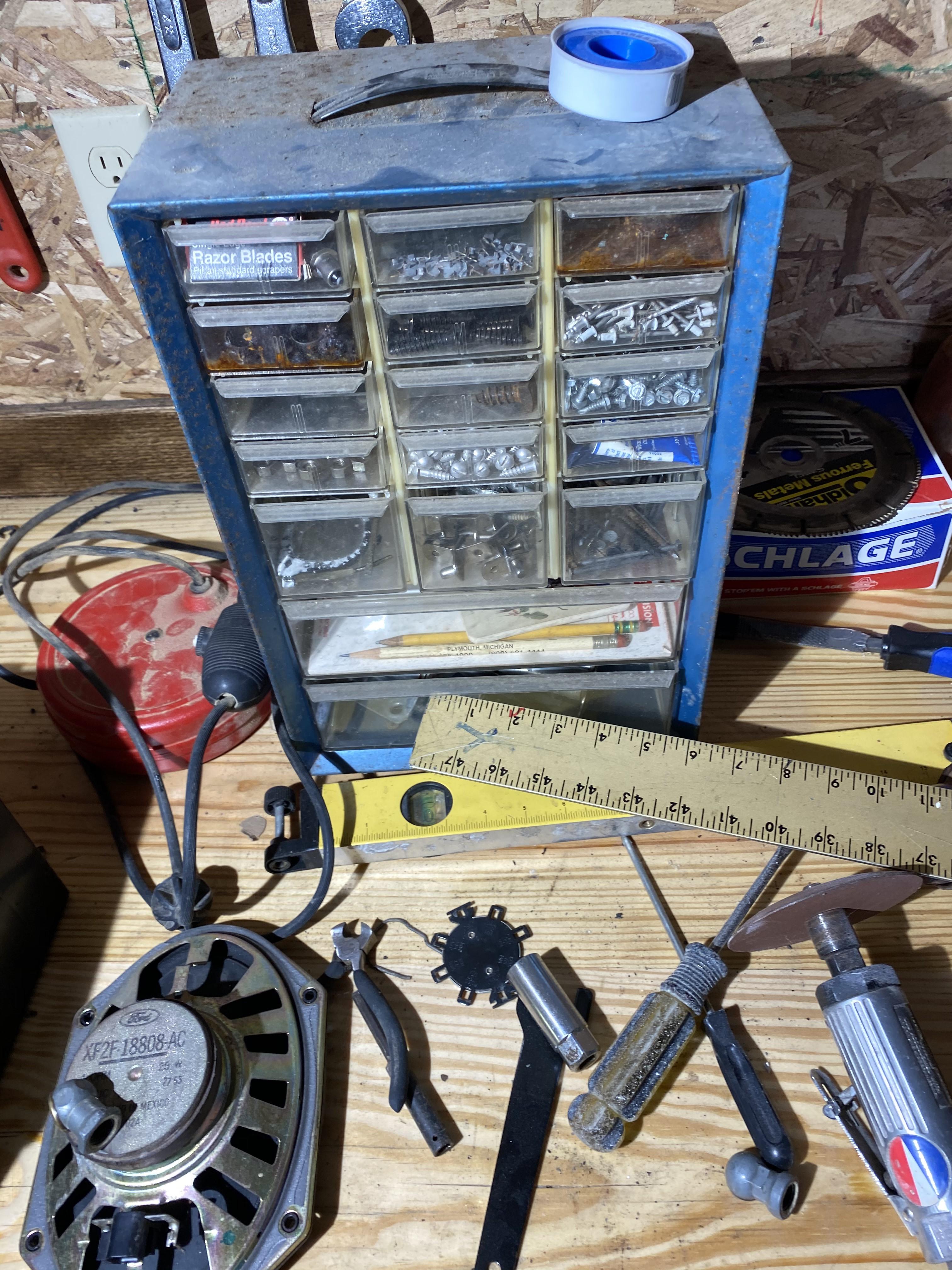 Workbench contents top lot - tools and more