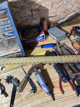 Workbench contents top lot - tools and more