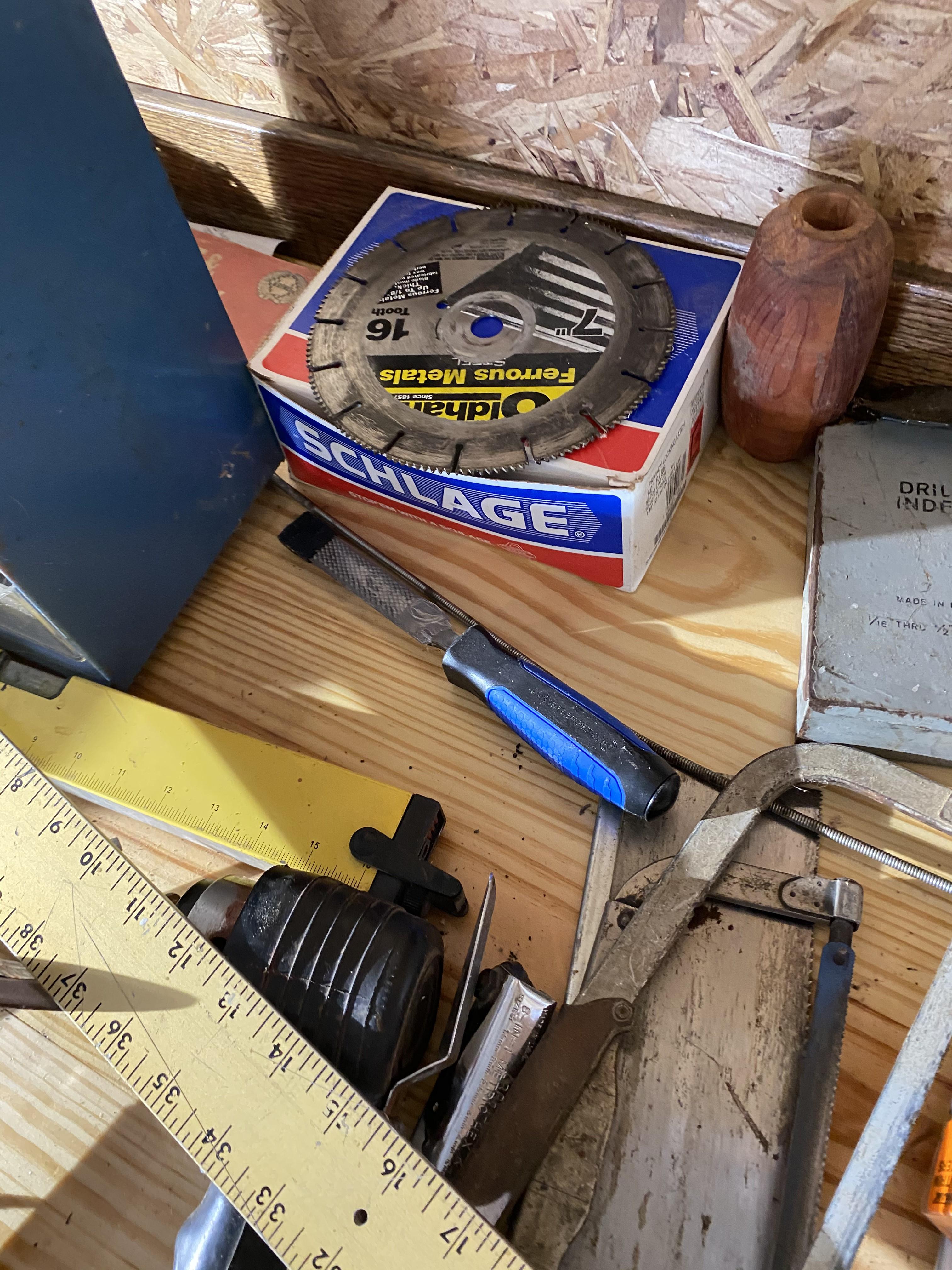 Workbench contents top lot - tools and more