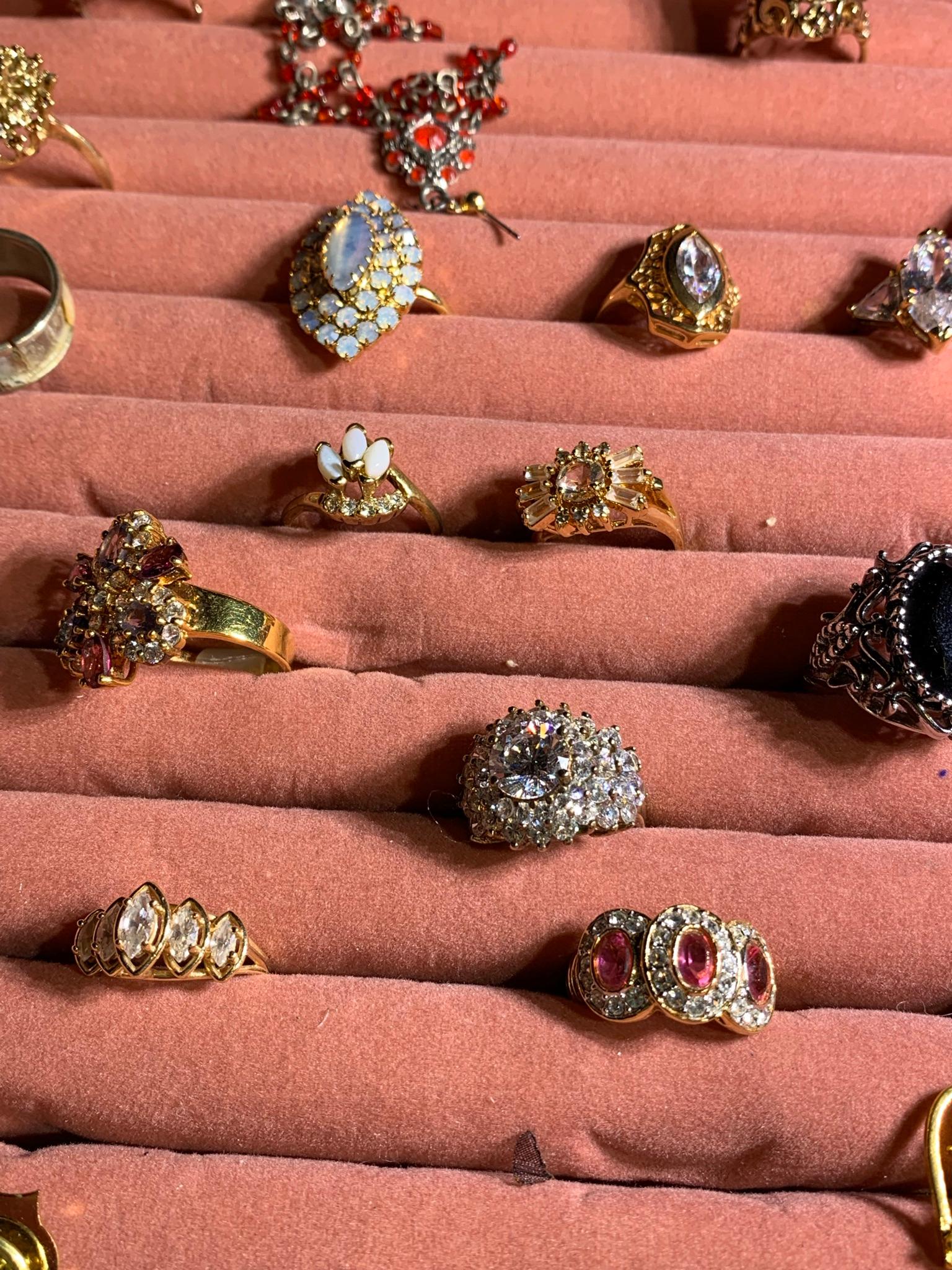 Great Group of Costume Jewelry Rings