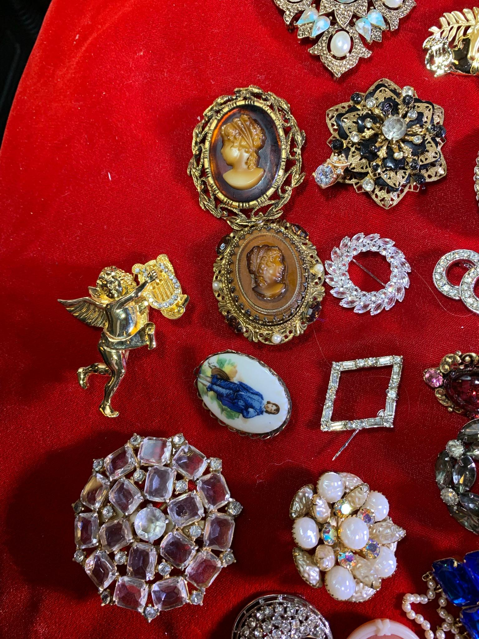 Great Group of Costume Brooches