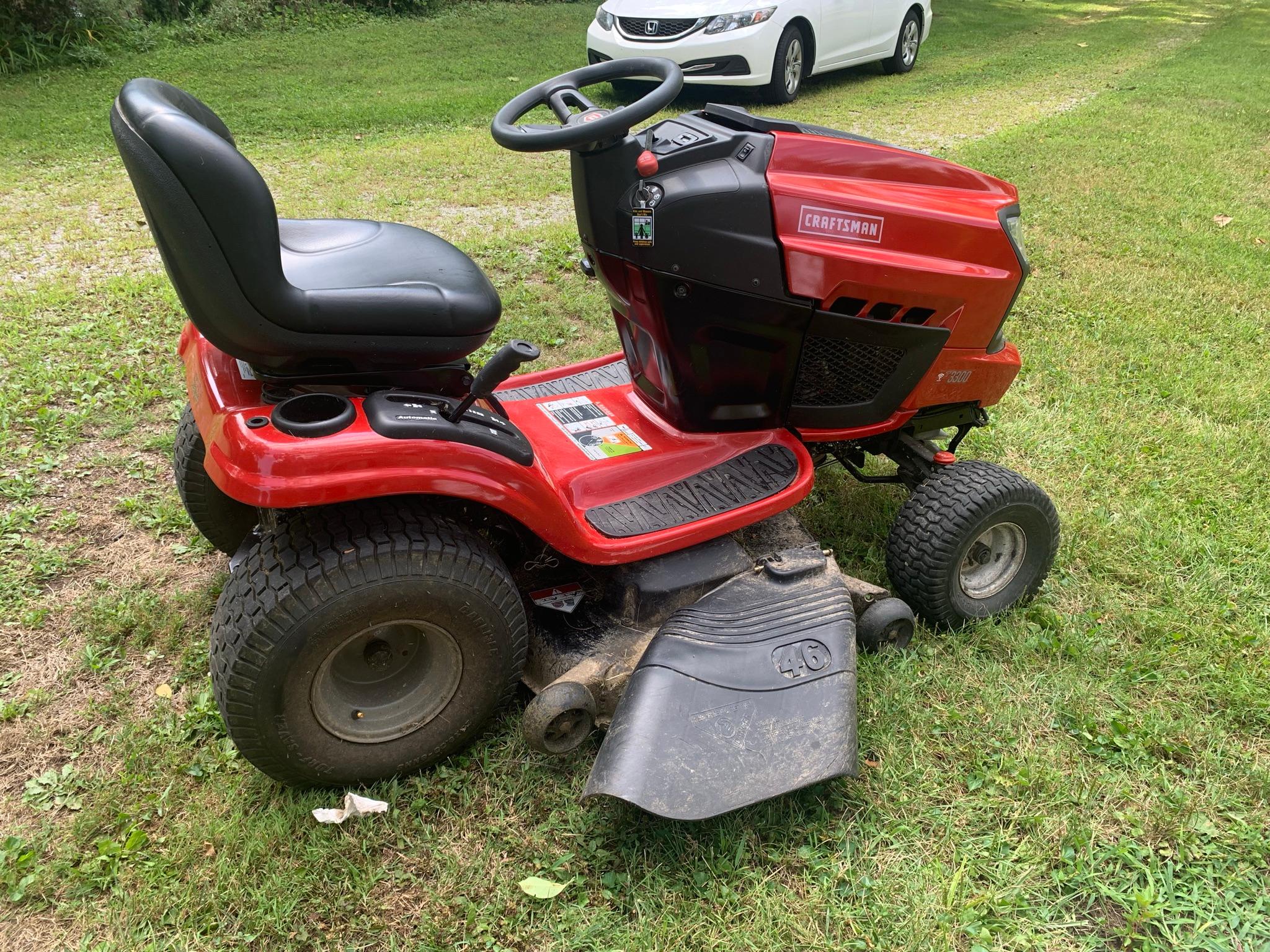 Craftsman 20.0 HP V-Twin  Electric Start 46 inch Mower Automatic Garden Tractor