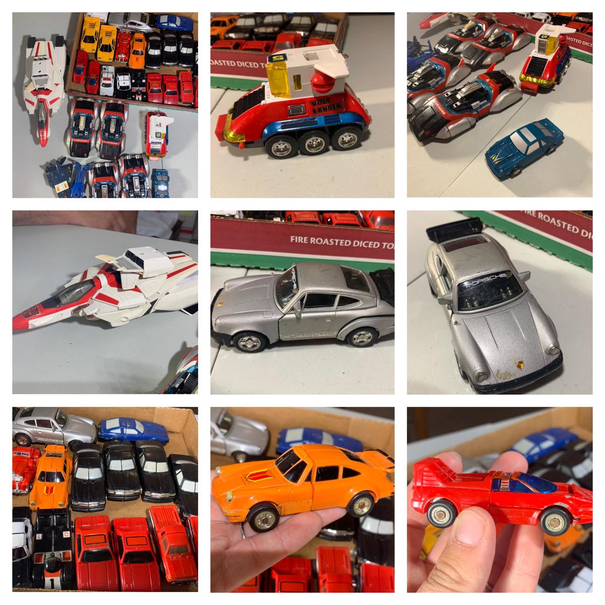 Bandai Transformer Car -  Blue Navy Helicopter, Jet MR-25, MRT-45 Mustang, White Ambulance Van