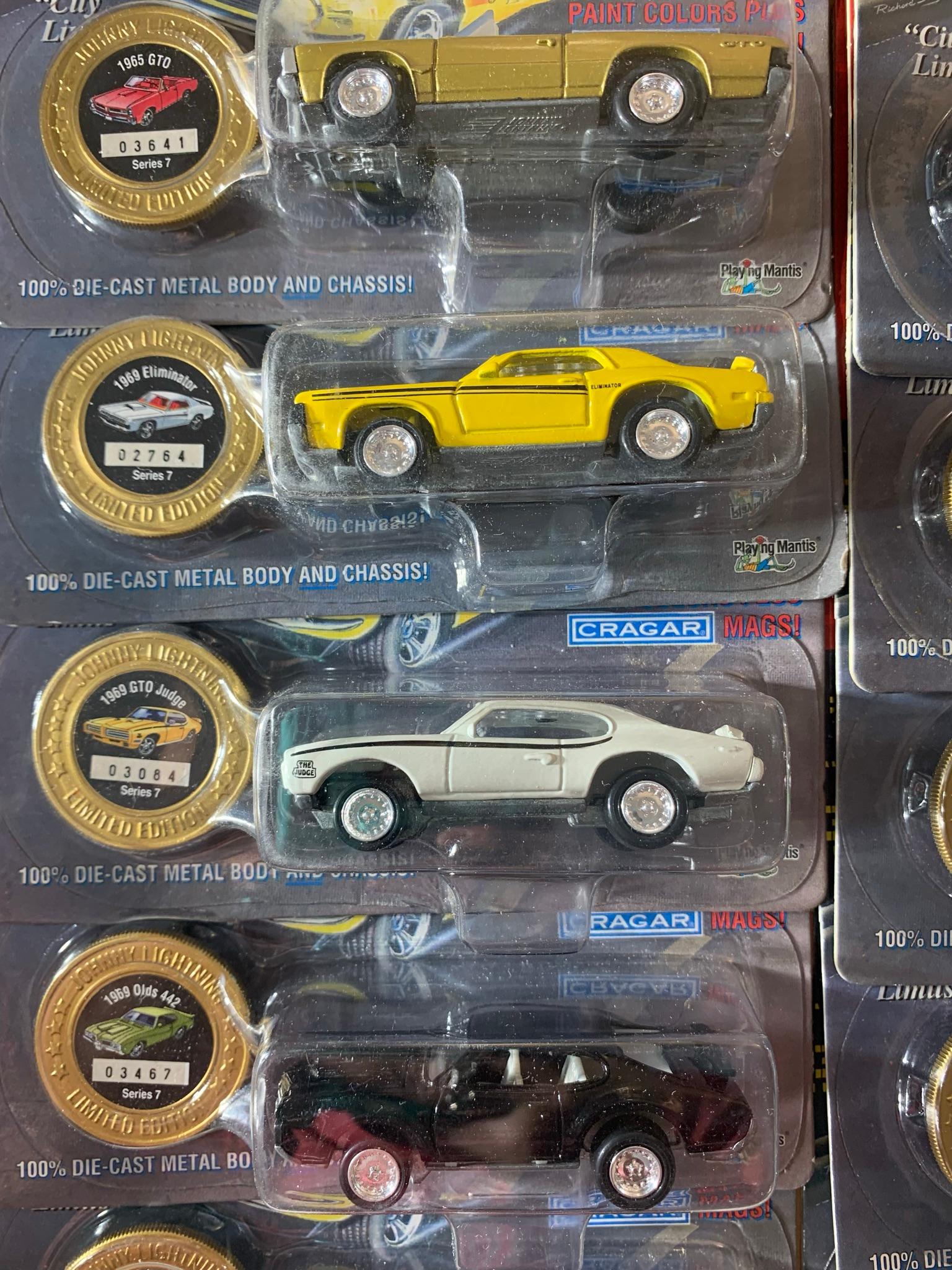 Johnny Lightning  Muscle Cars, JL Wackie Winners, JL Muscle Cars Series 7 Complete.  Low Serial #s