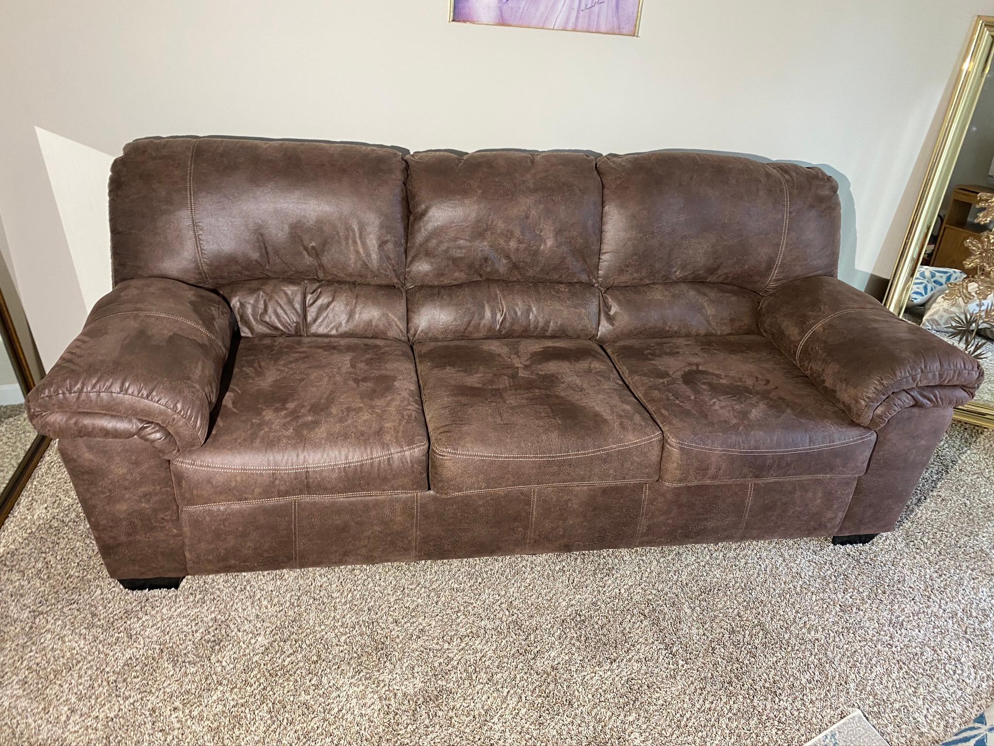 Nicer suede look couch