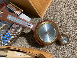 TV, Longaberger basket, stand, barometer and more