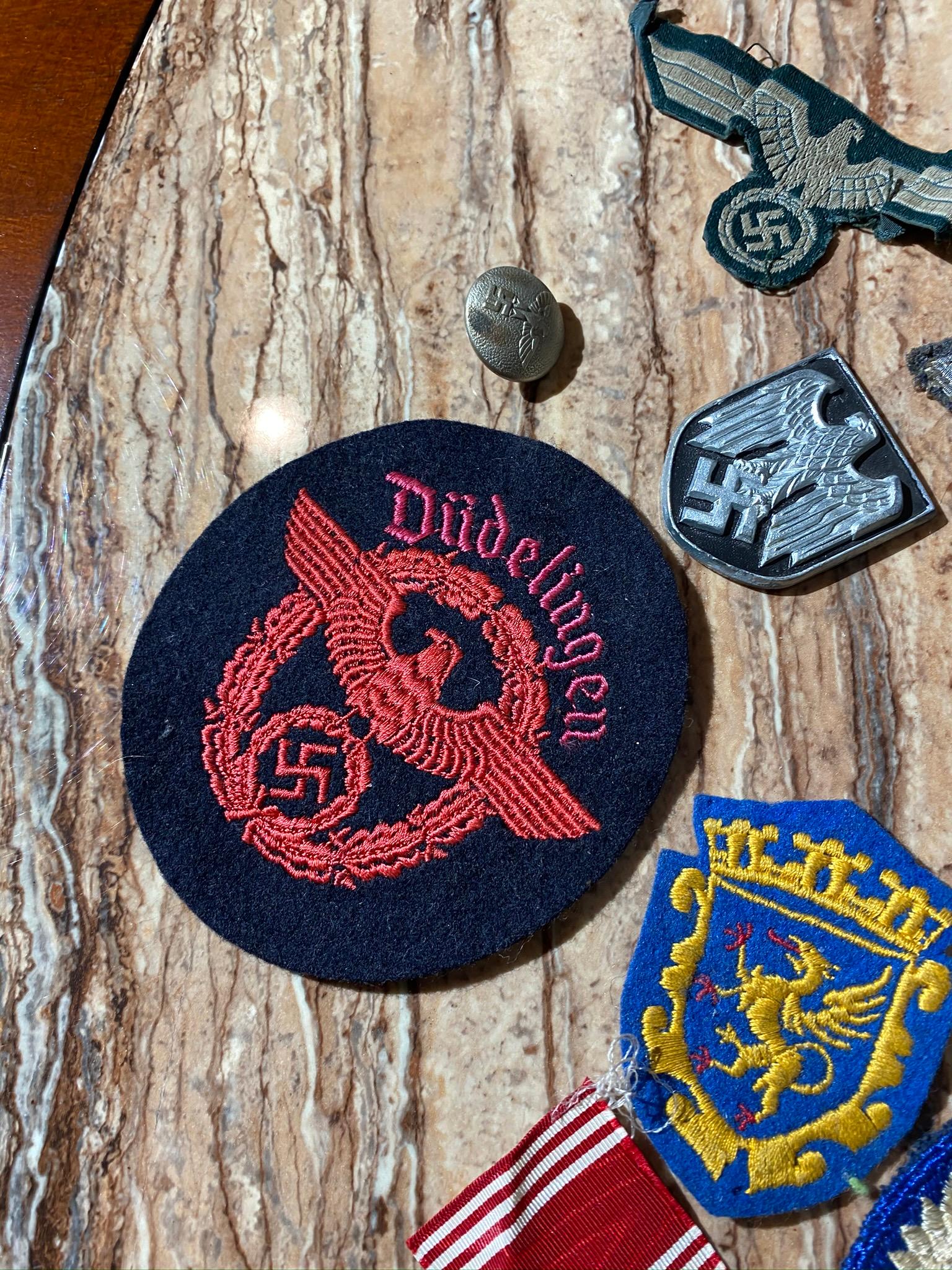Group of Nazi German WWII Patches and more