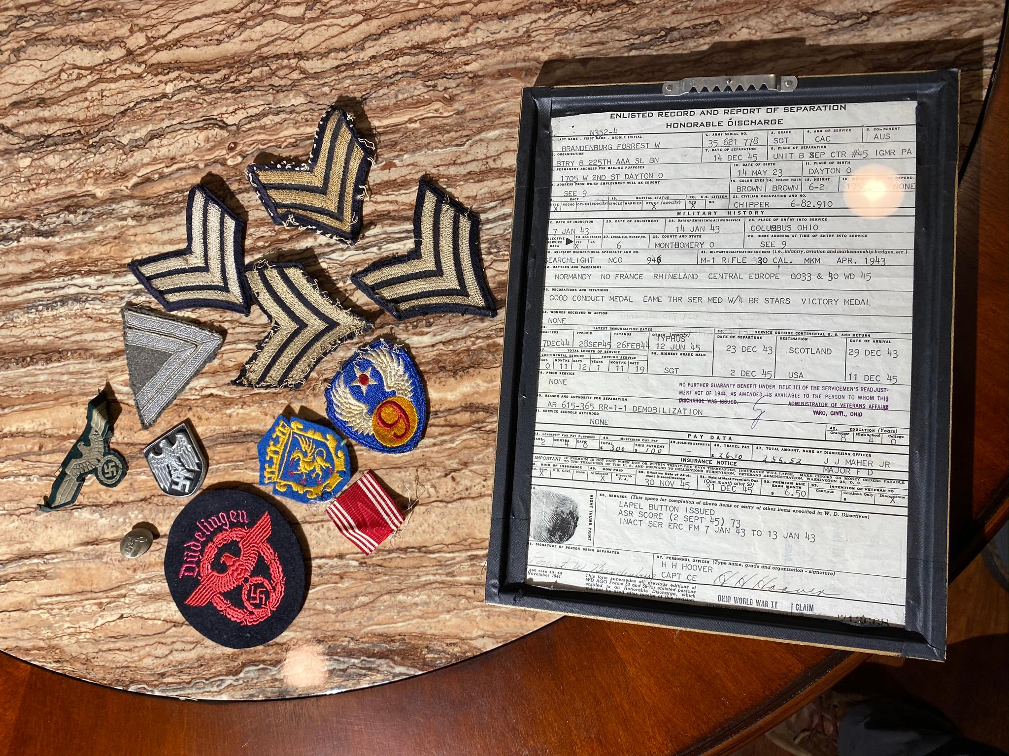 Group of Nazi German WWII Patches and more