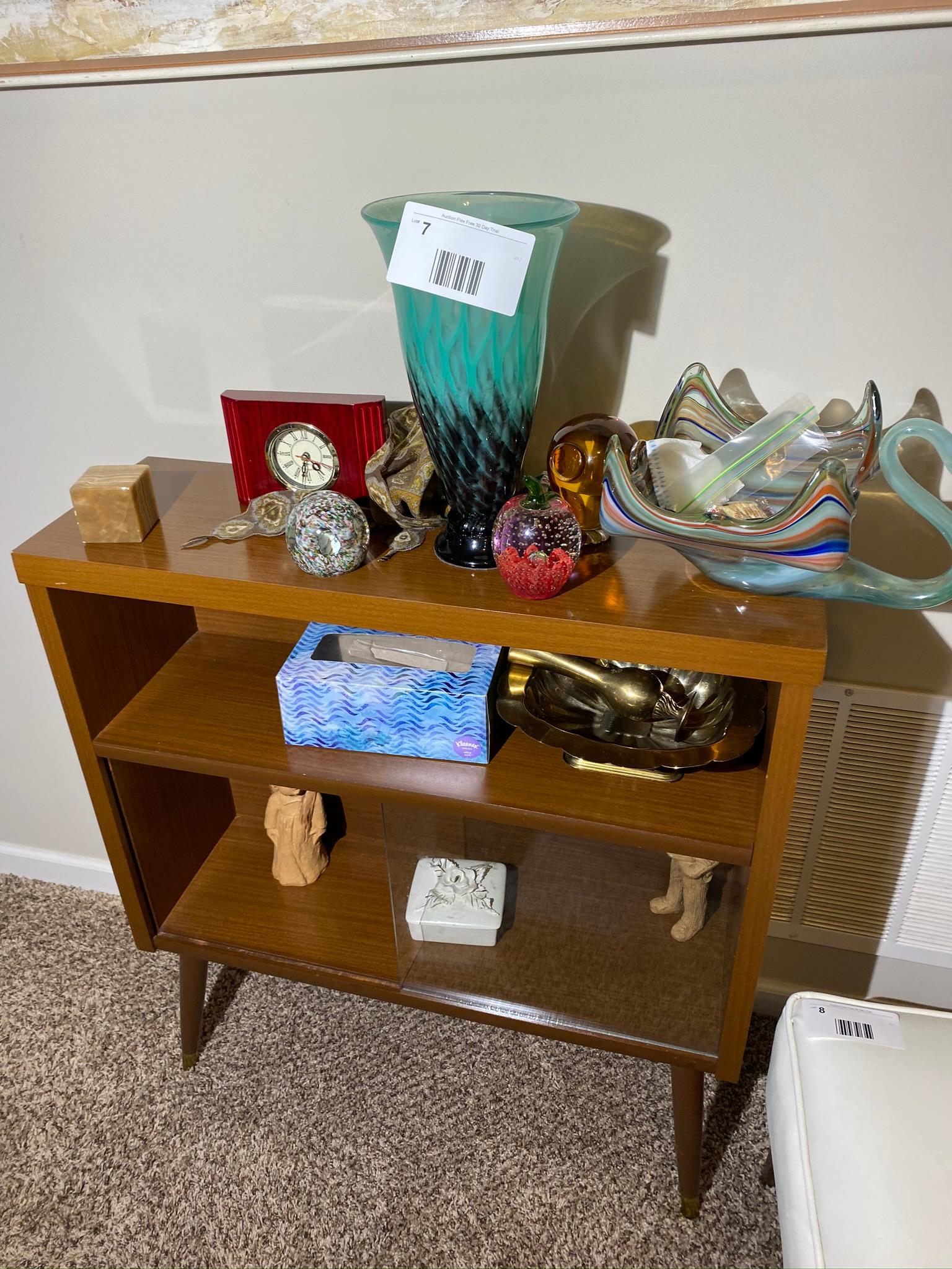 Contents of mid century stand