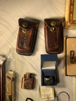 Camel Lighter, Indian Head Nickel Ring, Philip Crowe Pocket Watch & More