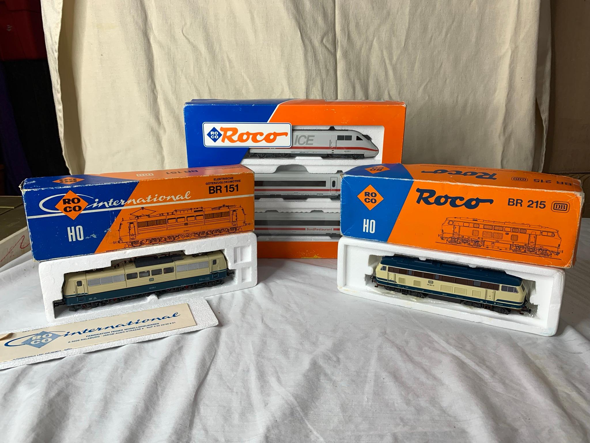 Group of Vintage ROCO Trains