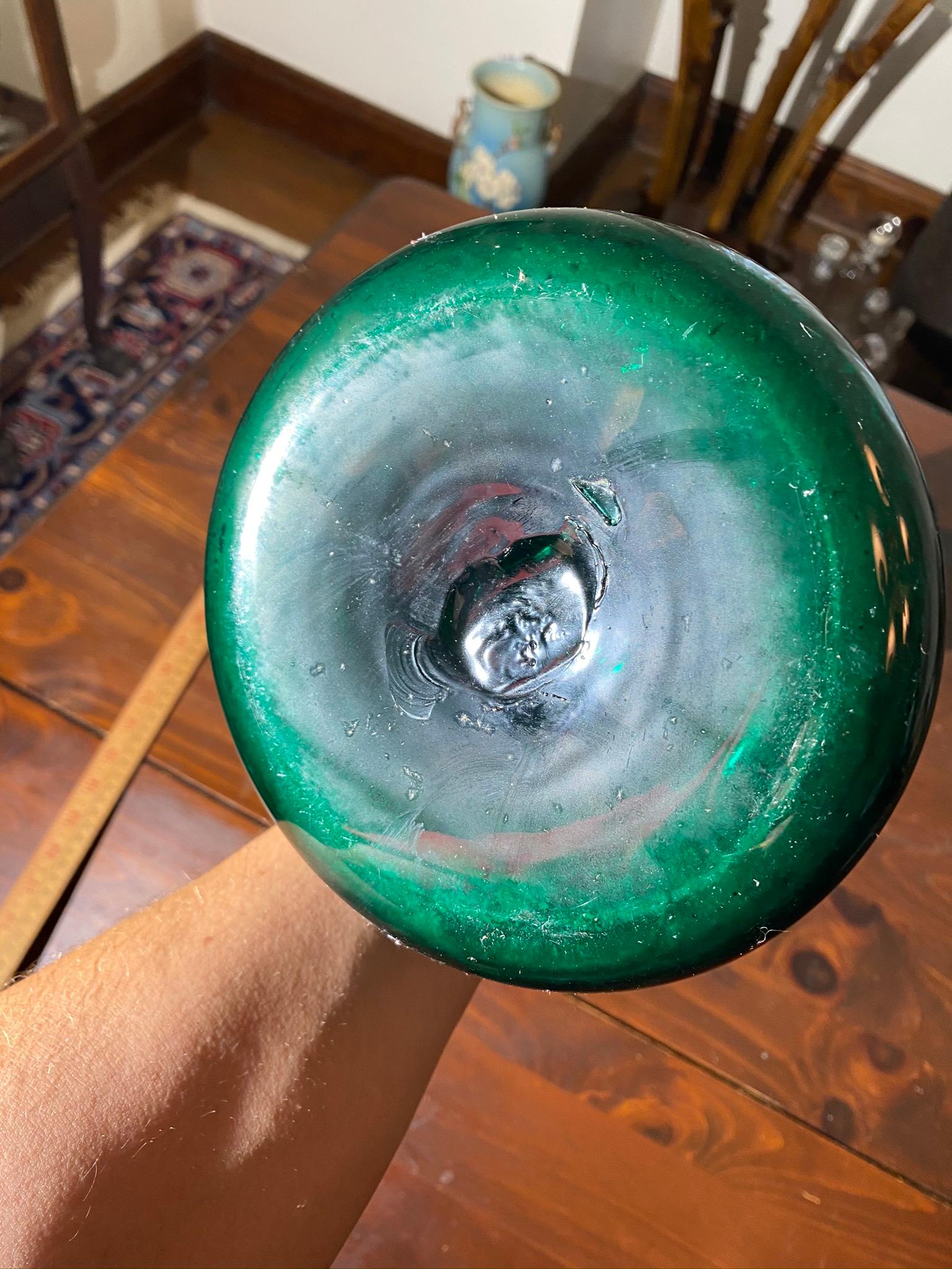 Vintage Blenko Glass Vase in Green